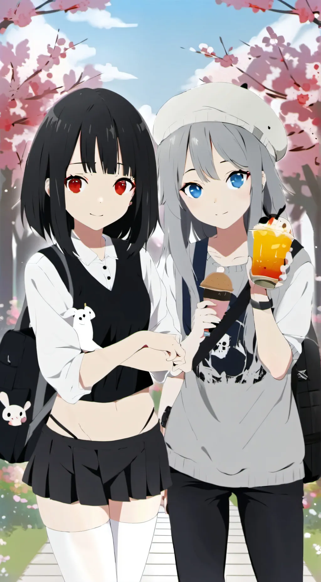 ai character: Diane and Nezuko background