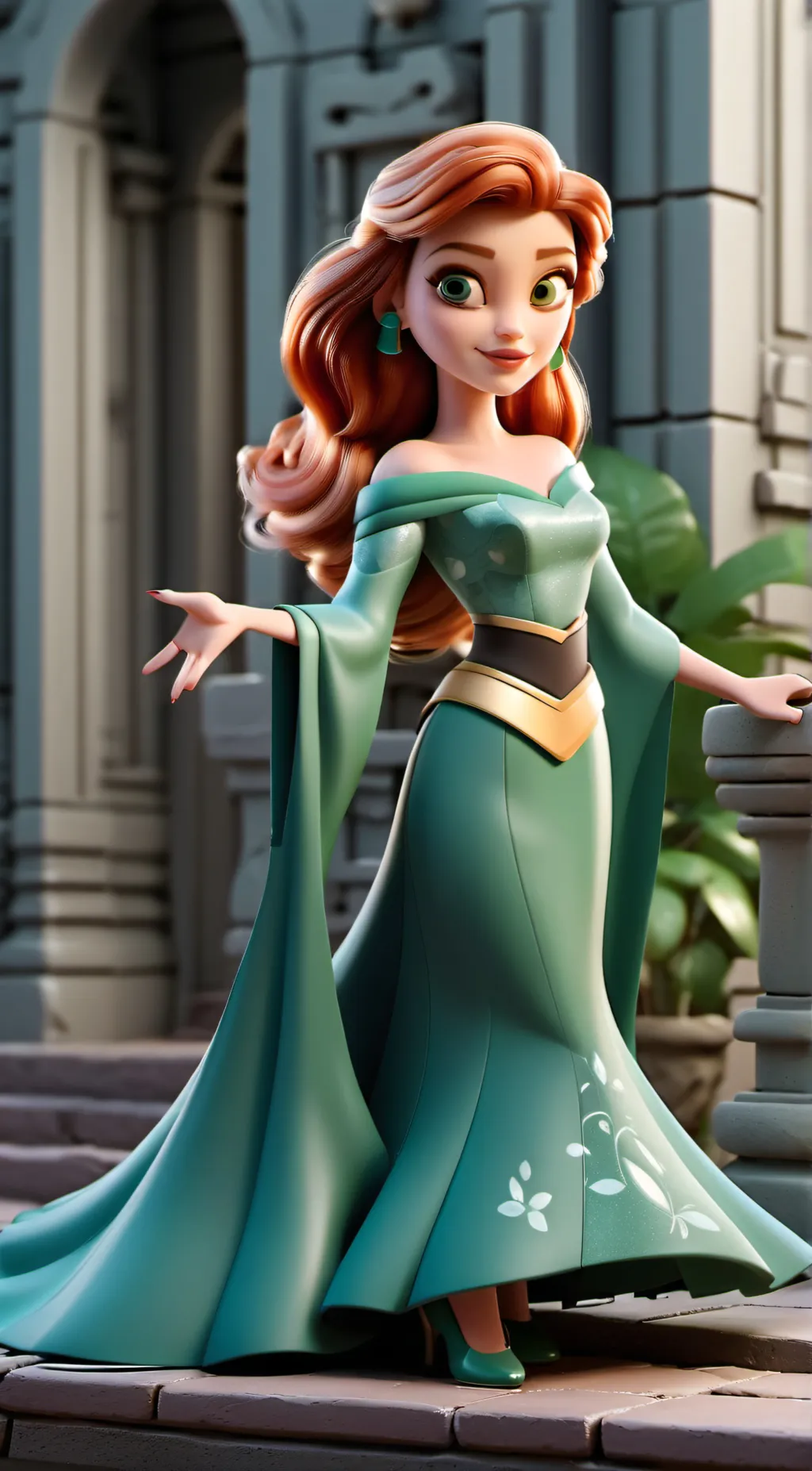 ai character: princess ariel background