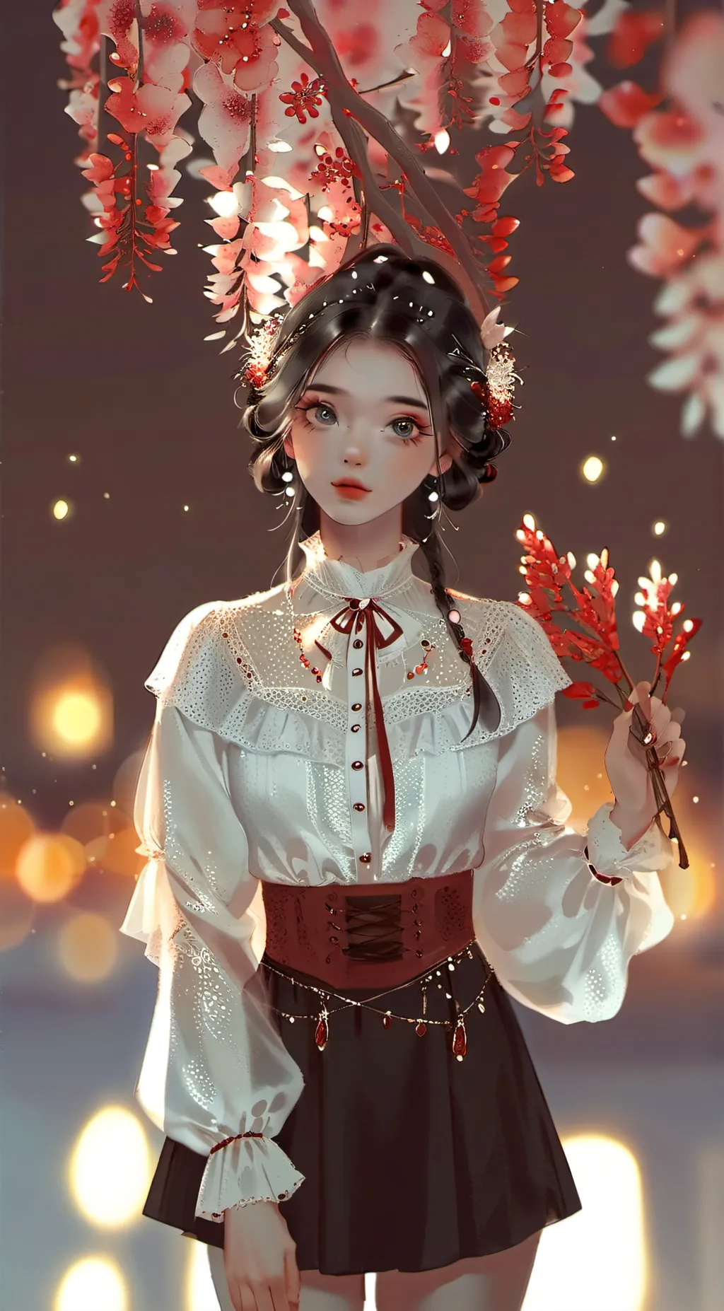 ai character: Elaine  background