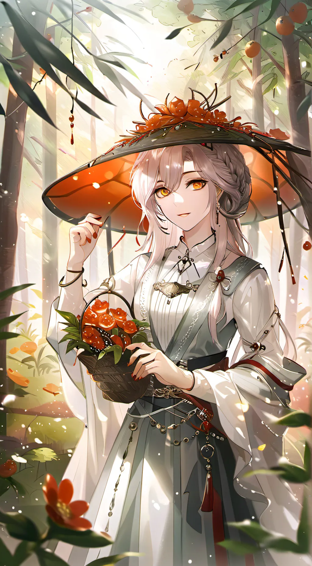 ai character: Rose background
