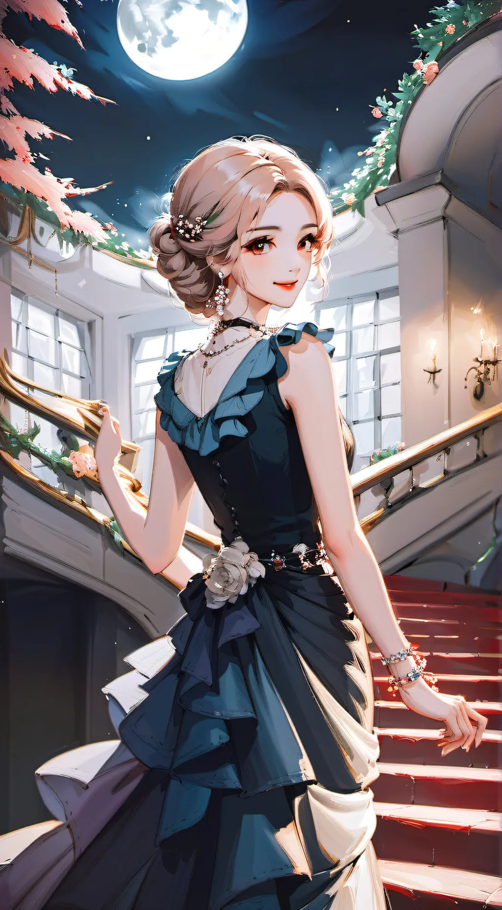 ai character: Luna background