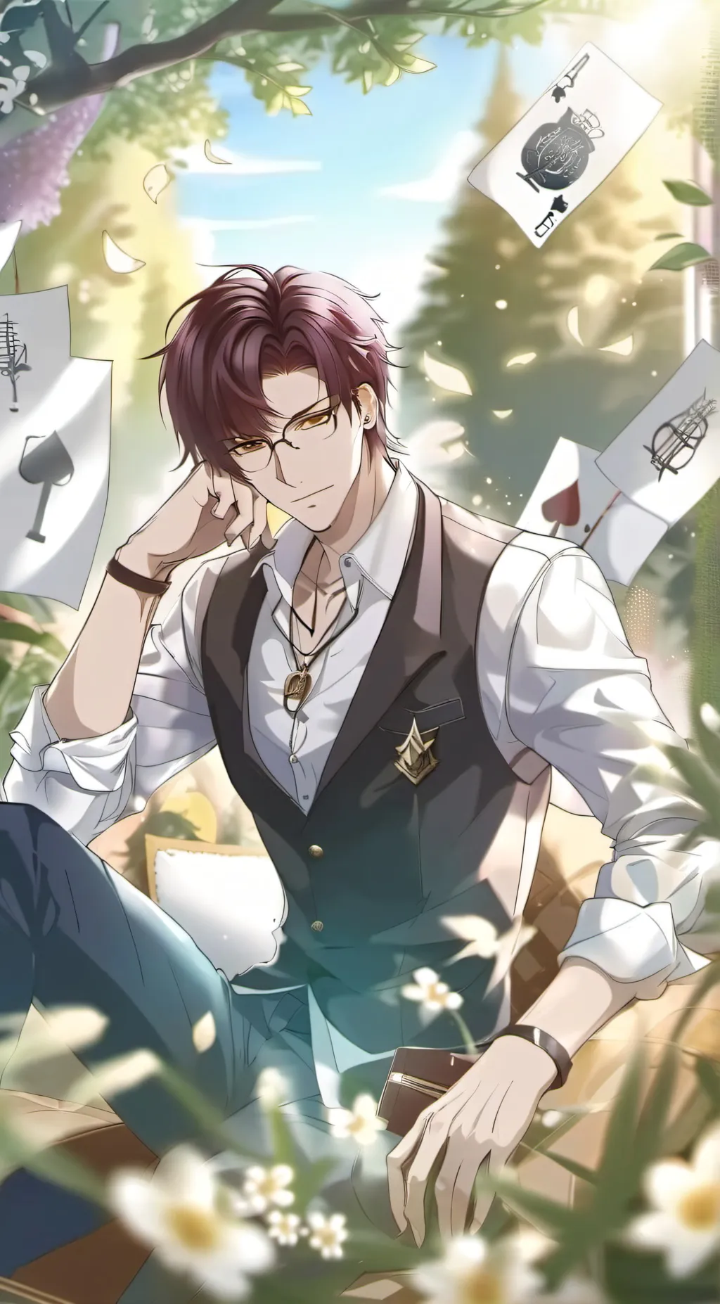 ai character: axel  background