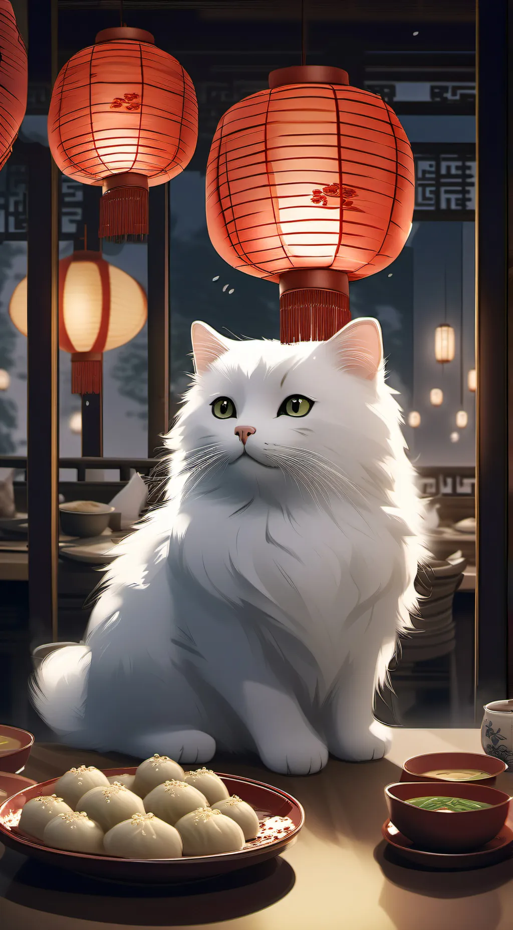 ai character: ? background