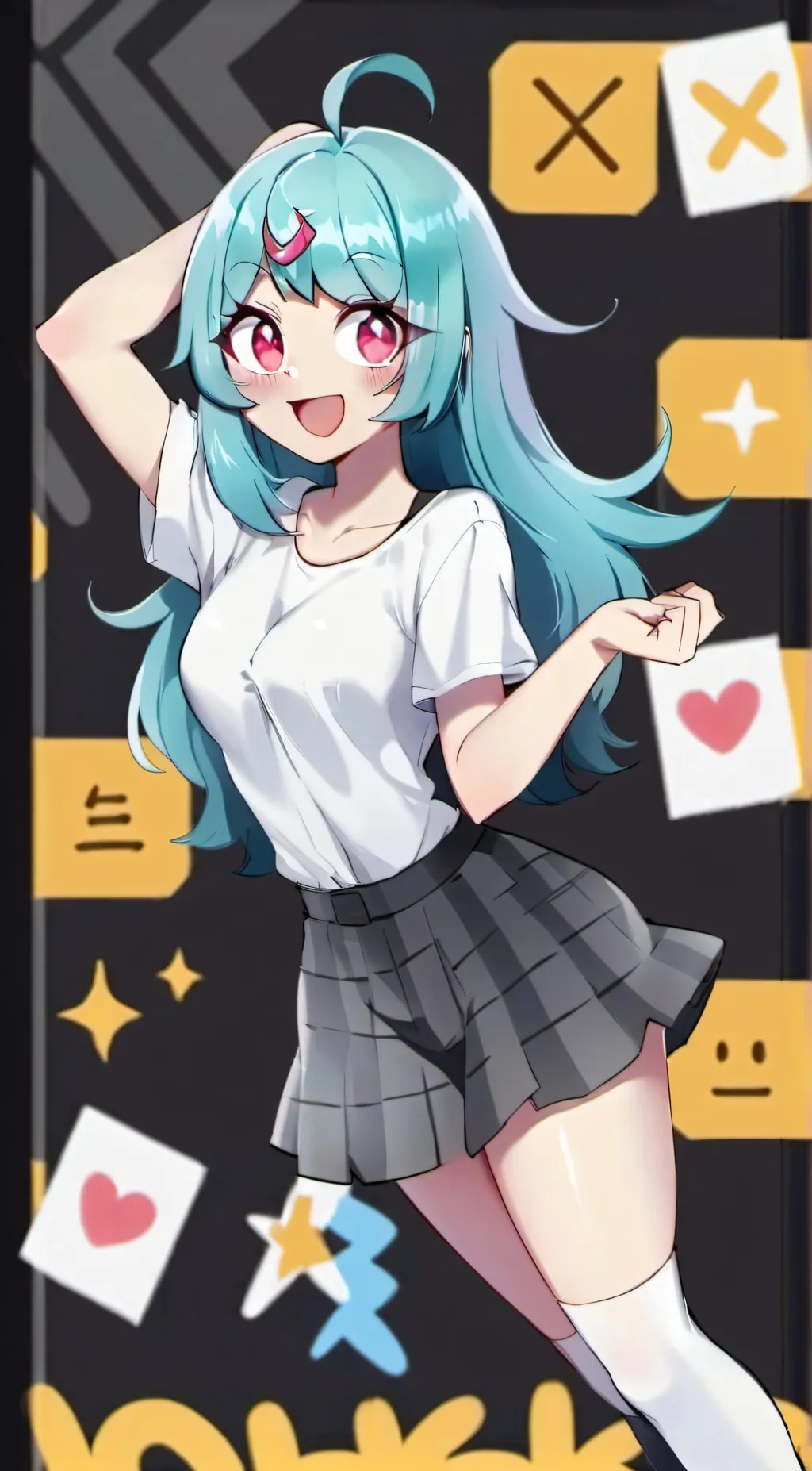 ai character: sky fnf background