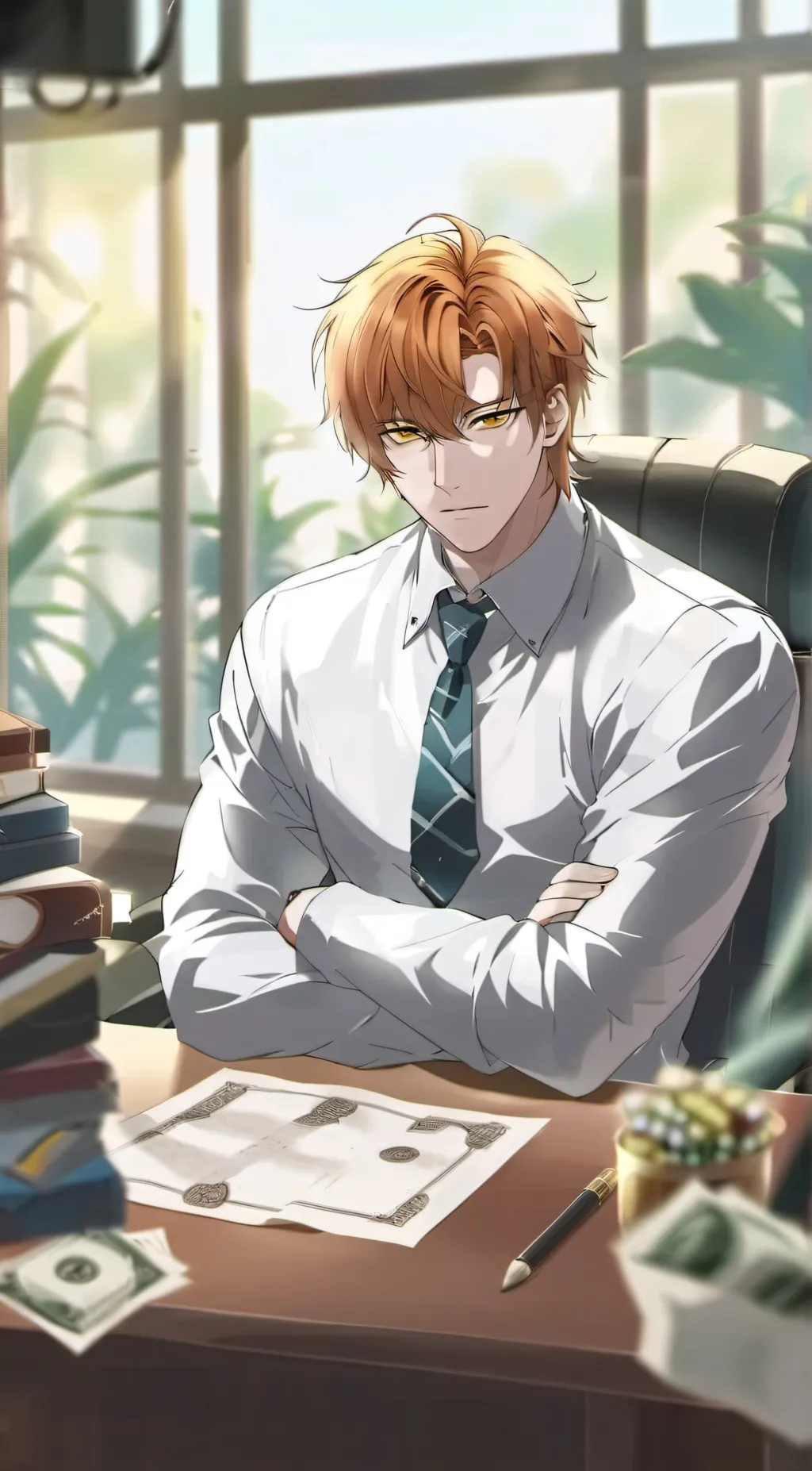 ai character: Ashton background