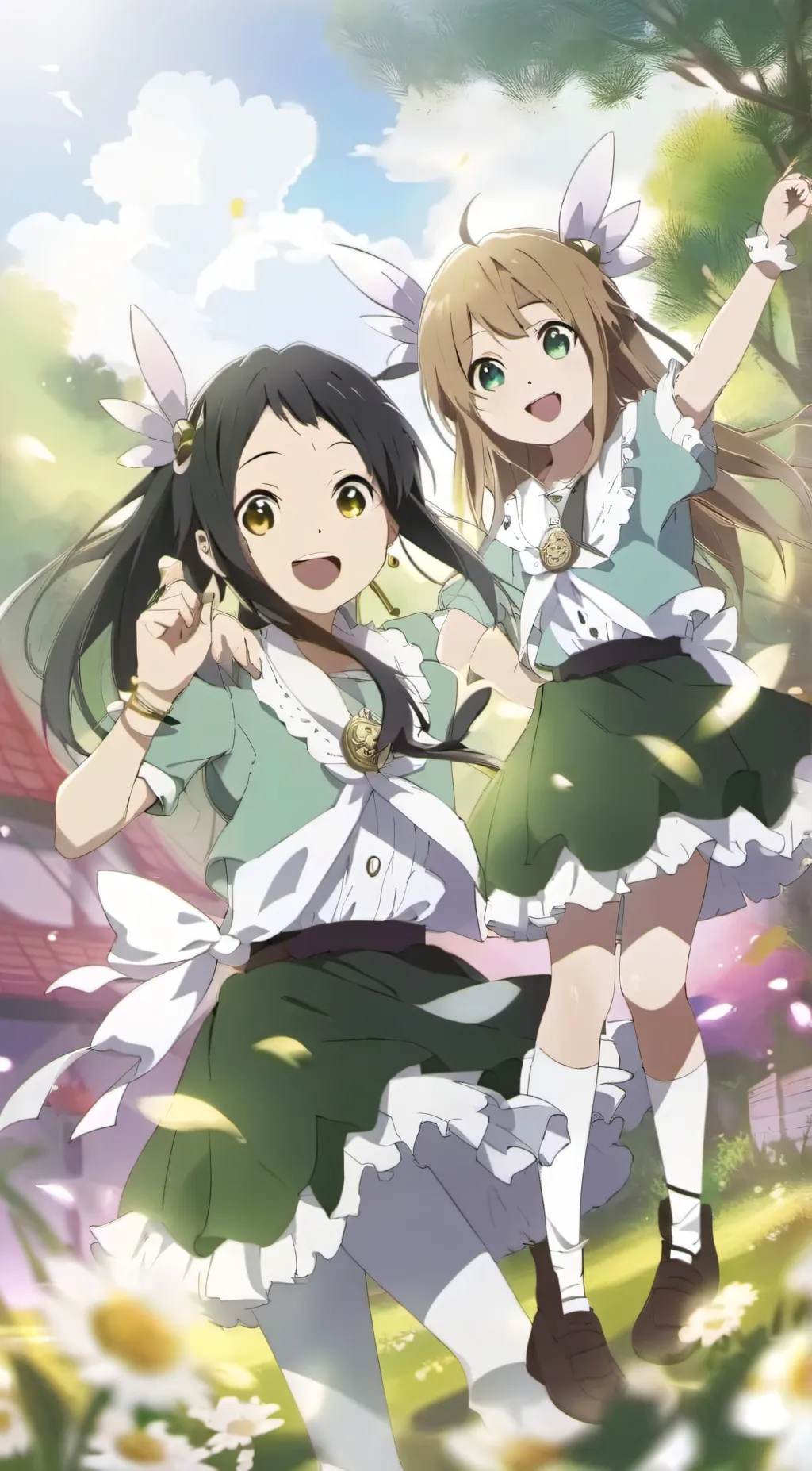 ai character: Amber & Maria background