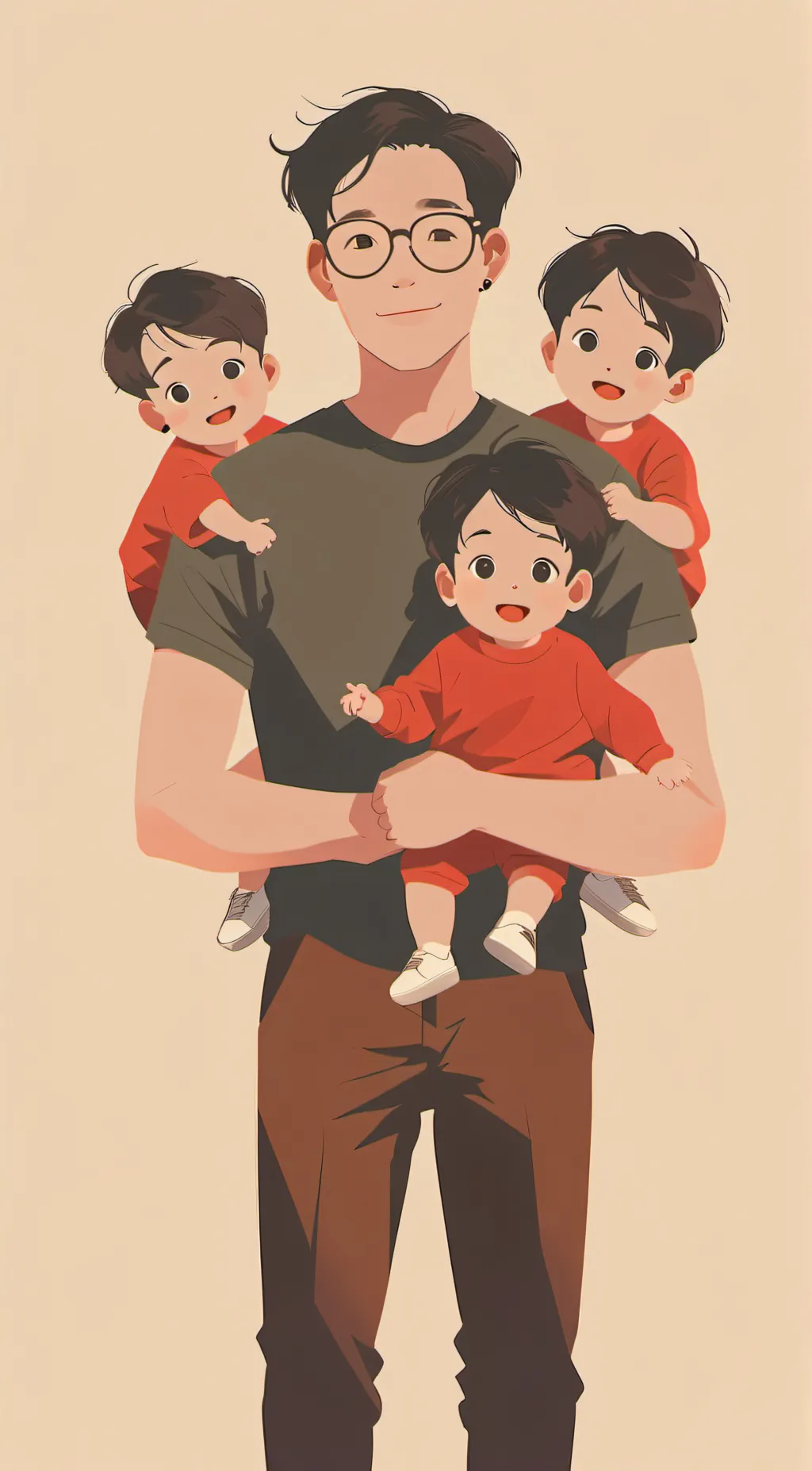 ai character: Soobin and kids background