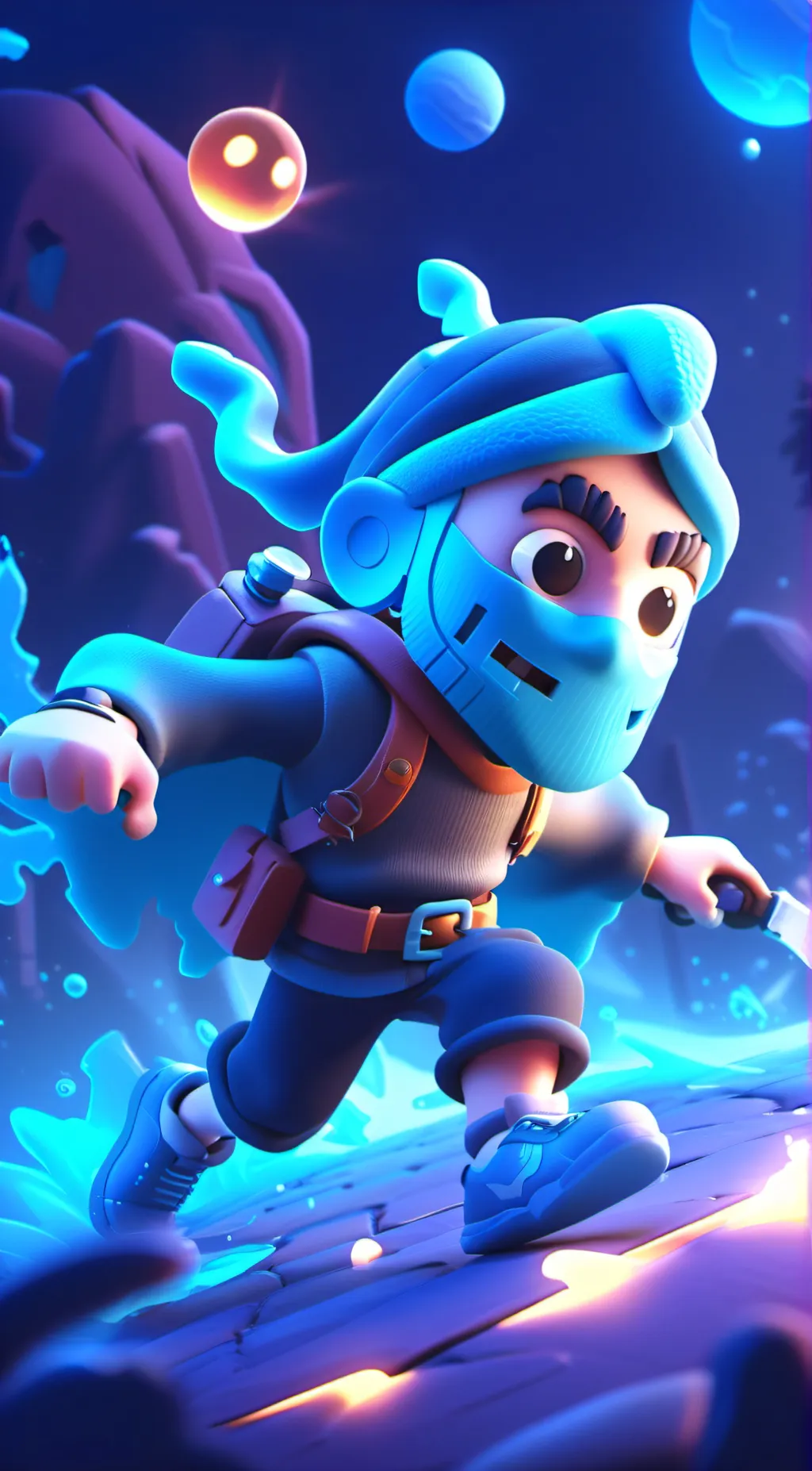 ai character: banats message  background