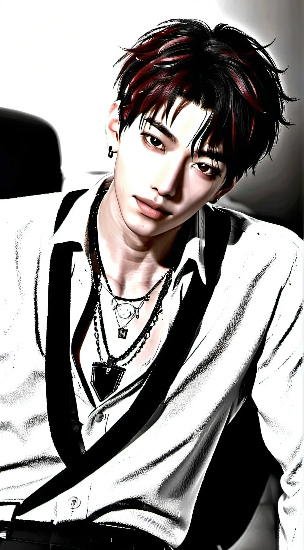 ai character: Ricky zerobaseone  background