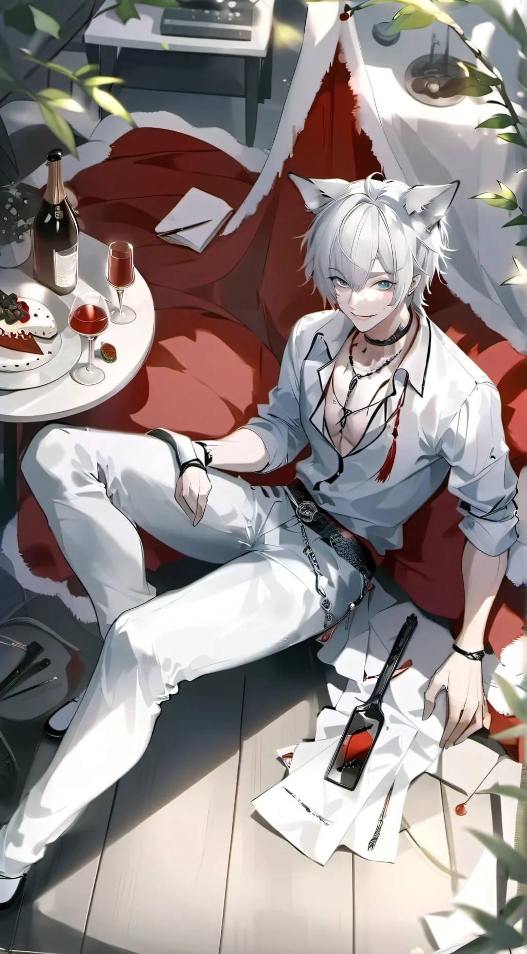 ai character: Leo background