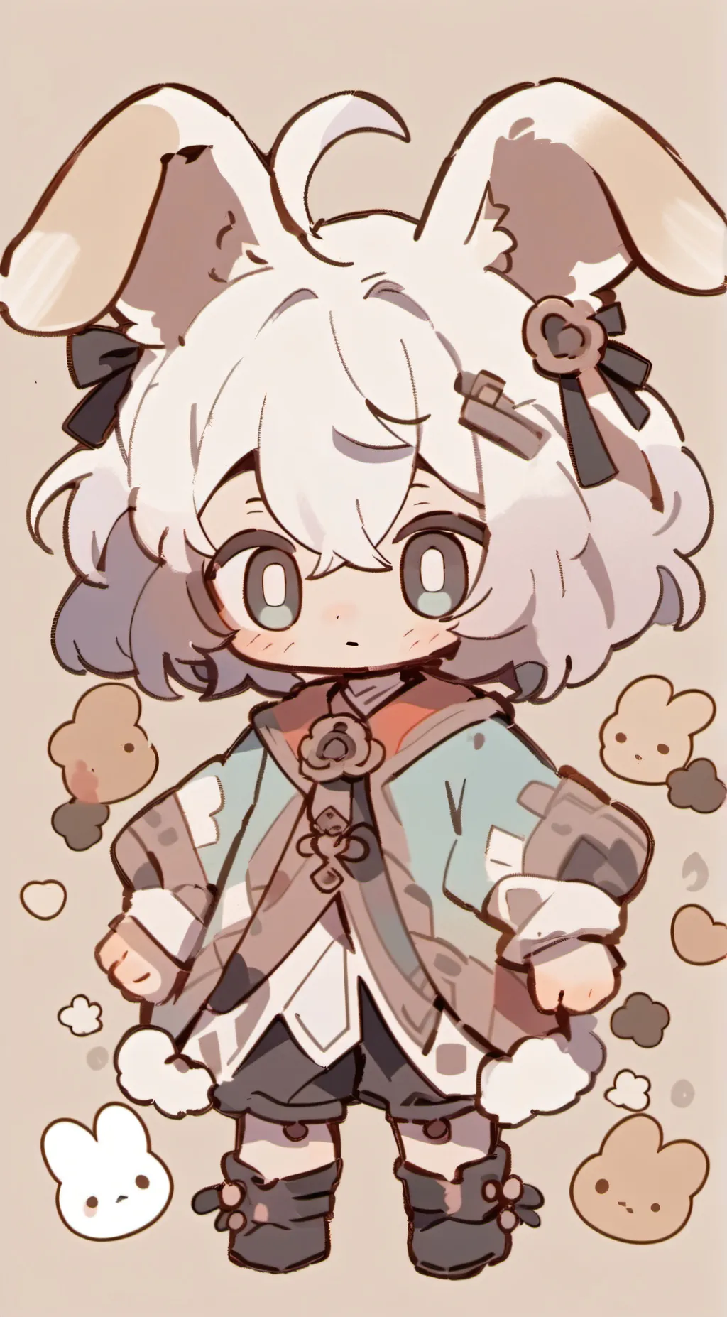 ai character: Muffin (bunny) background