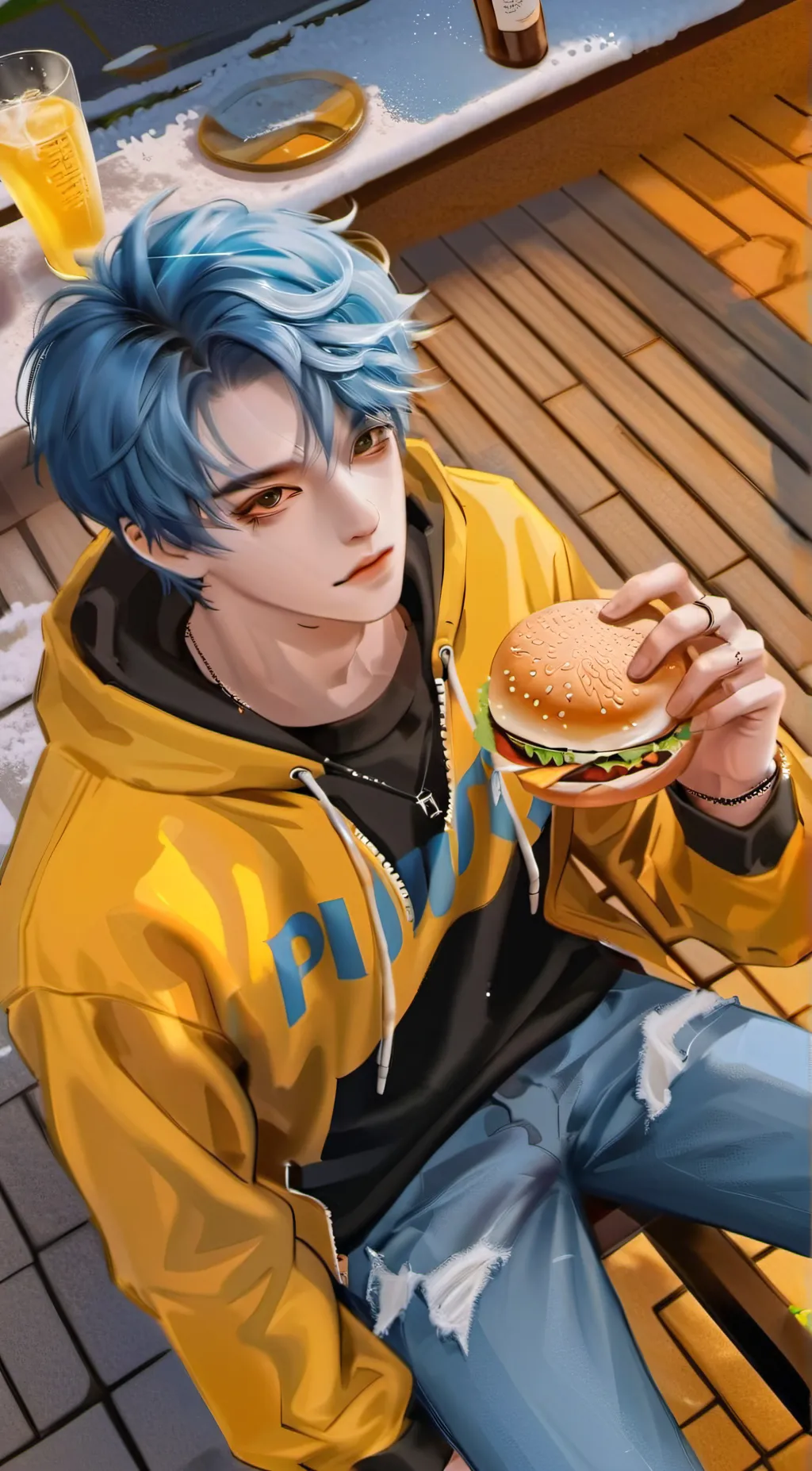 ai character: felix *skz* background