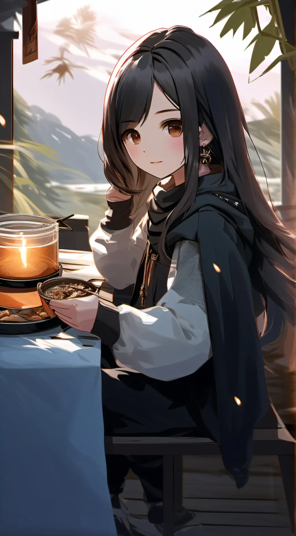 ai character: Lea background