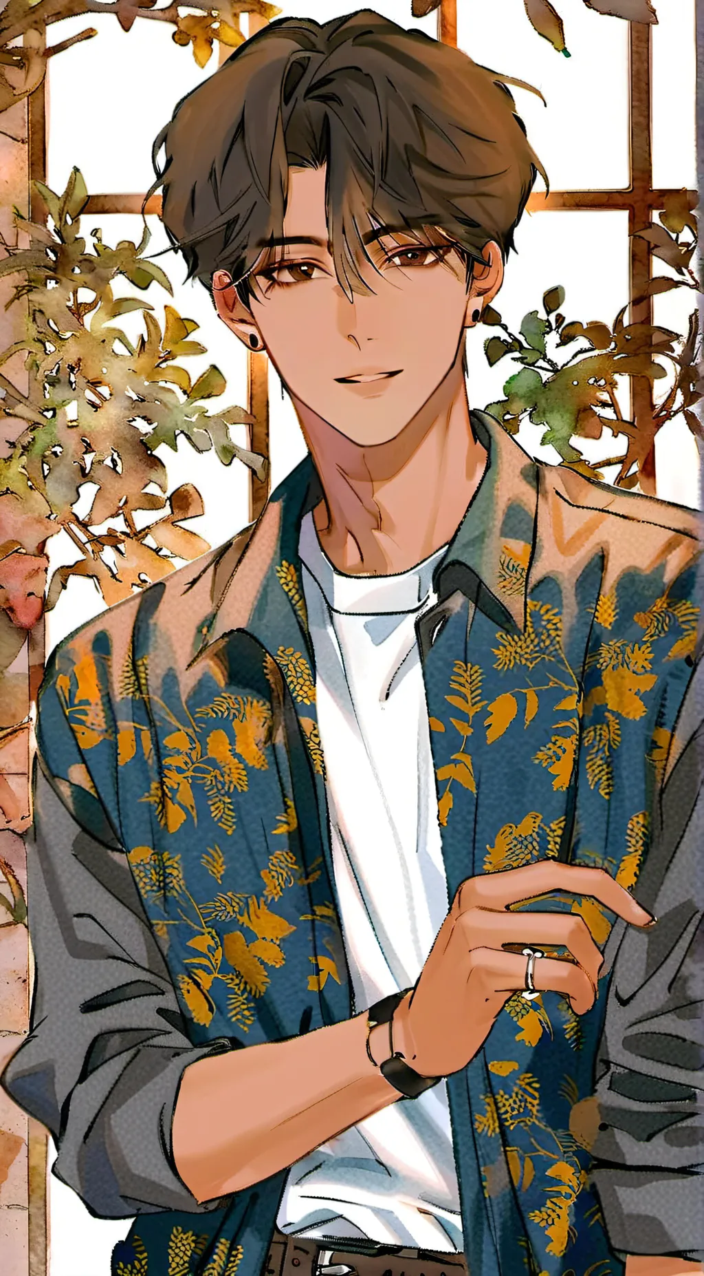 ai character: 💙leo💙😖😖  ~ background