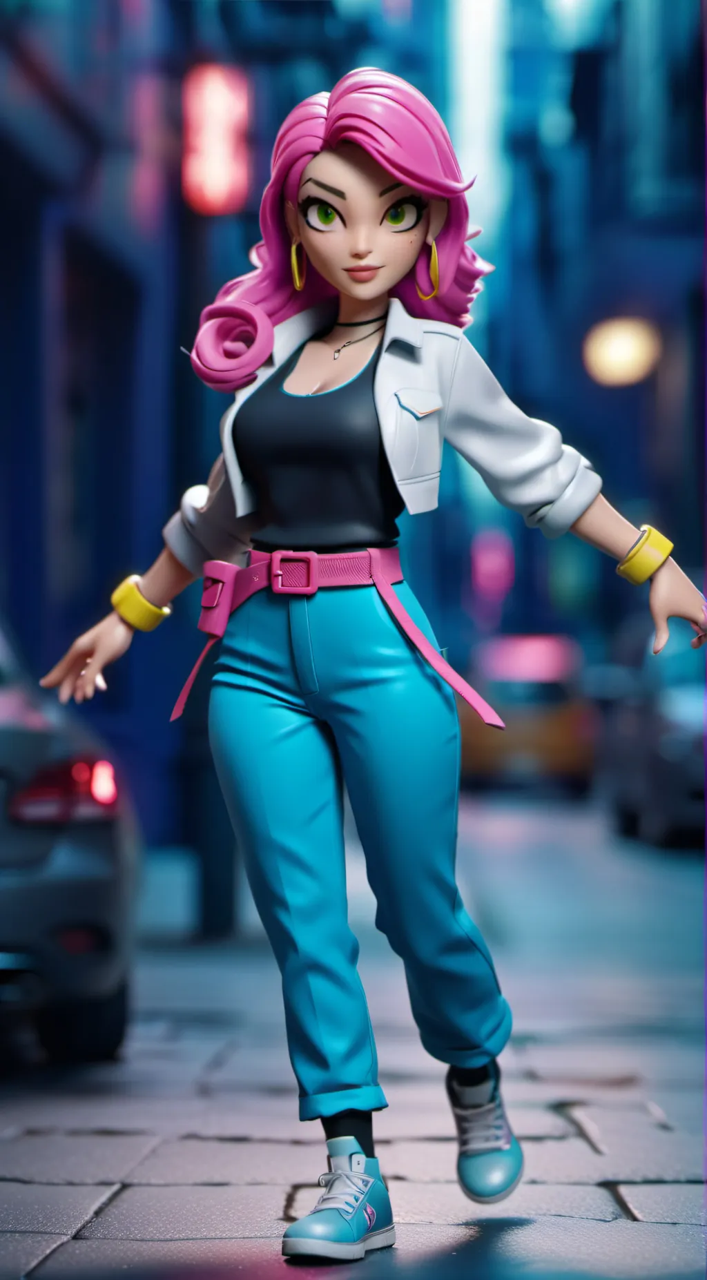 ai character: Phoebe Thunderman  background