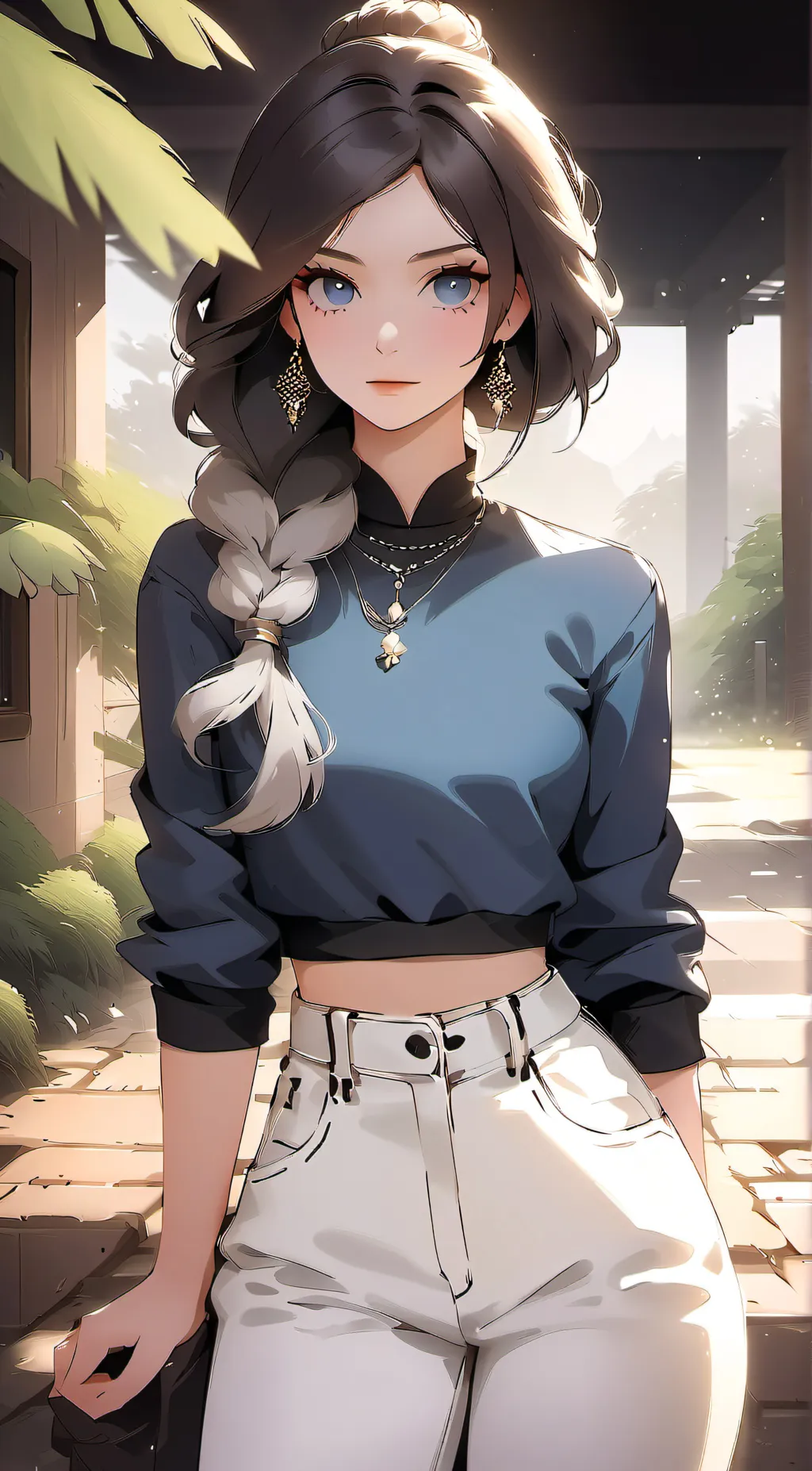 ai character: sky background