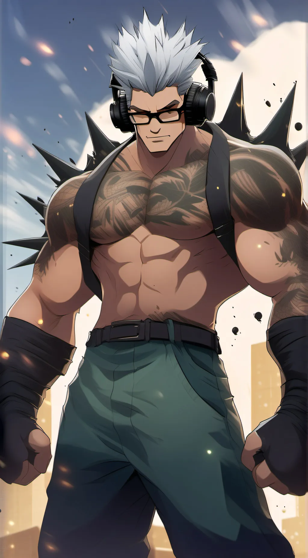 ai character: upgradedmuntat toi background