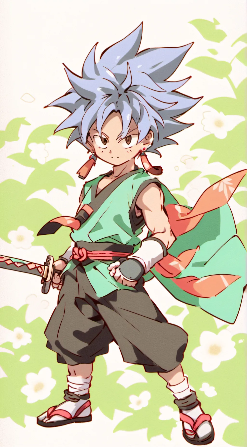 ai character: goku ui background