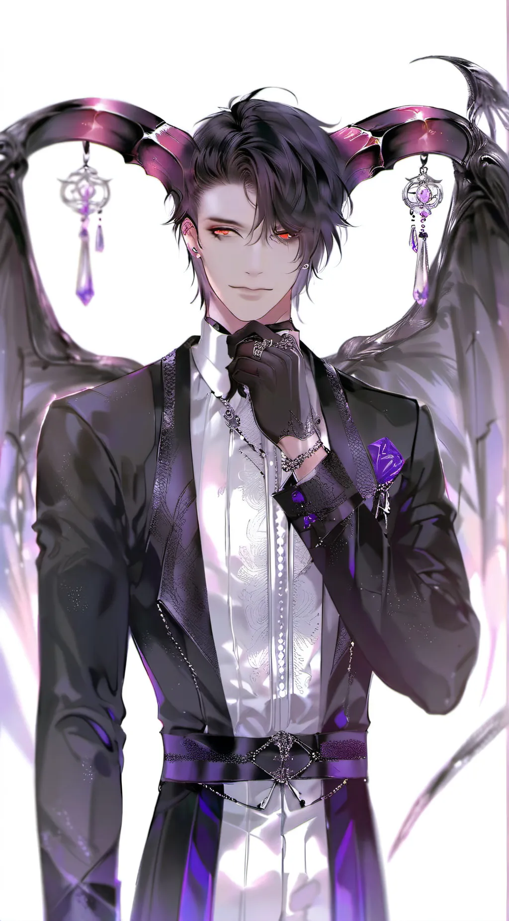 ai character: Raven~` background