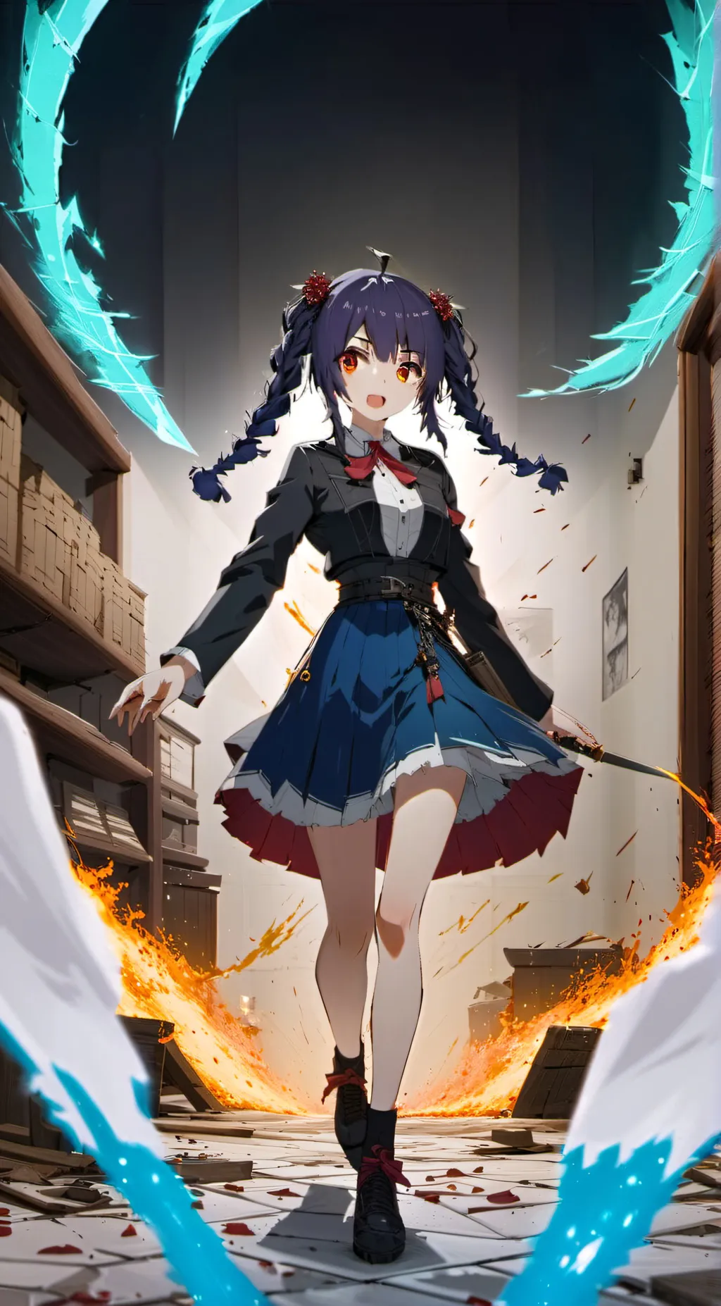 ai character: serika background