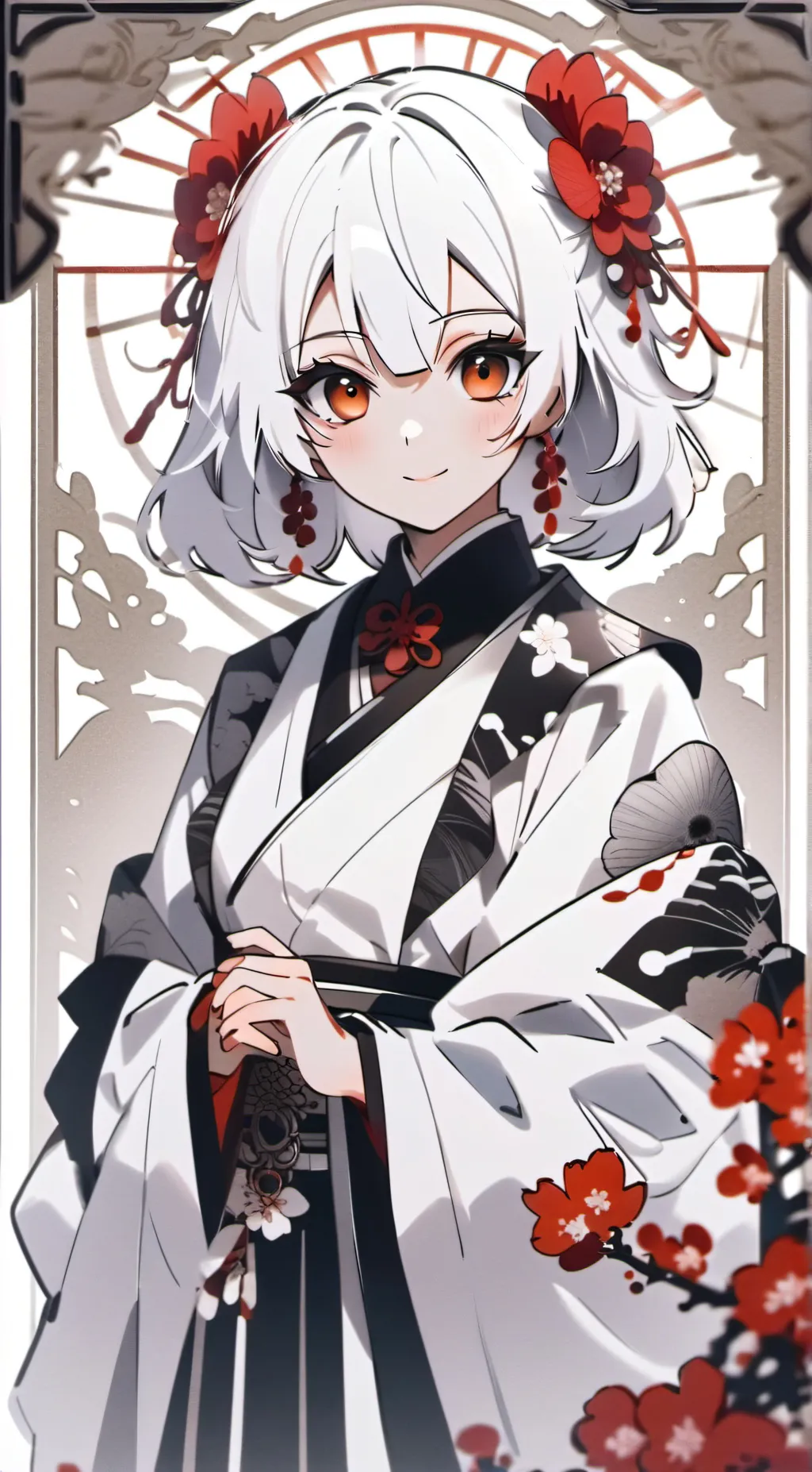 ai character: Violet background