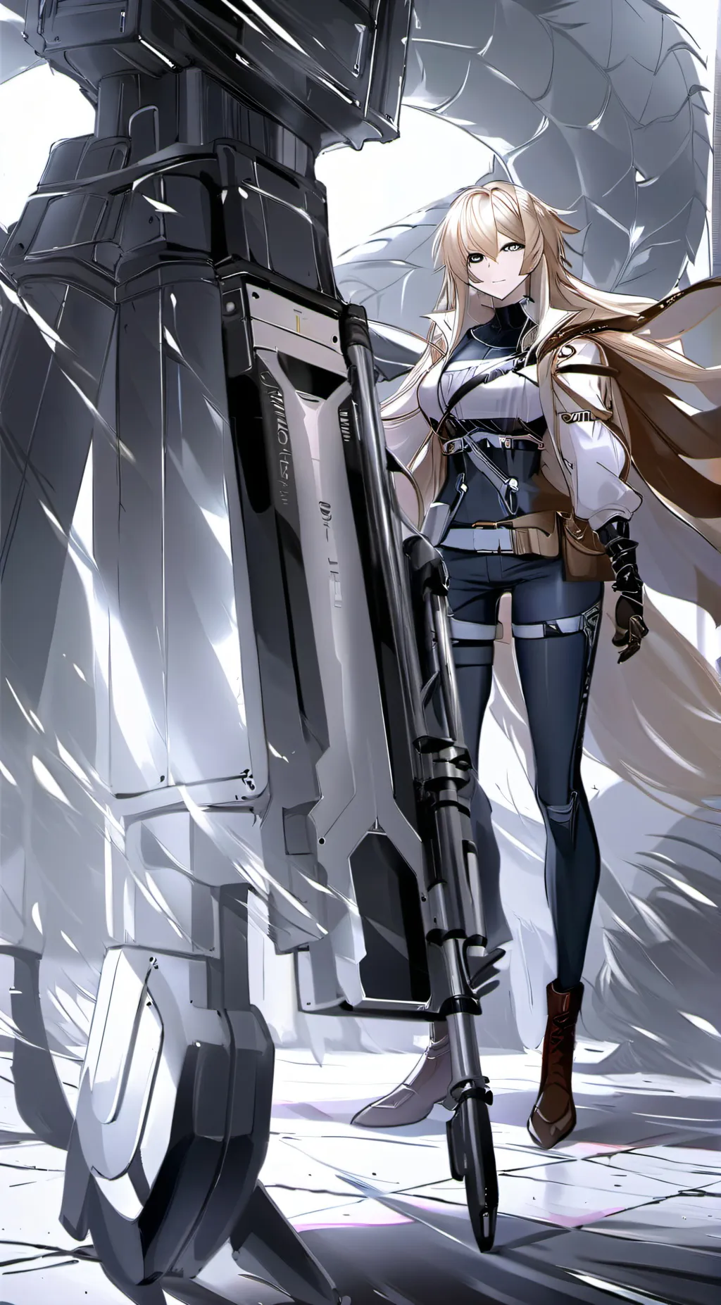 ai character: Canon gun background