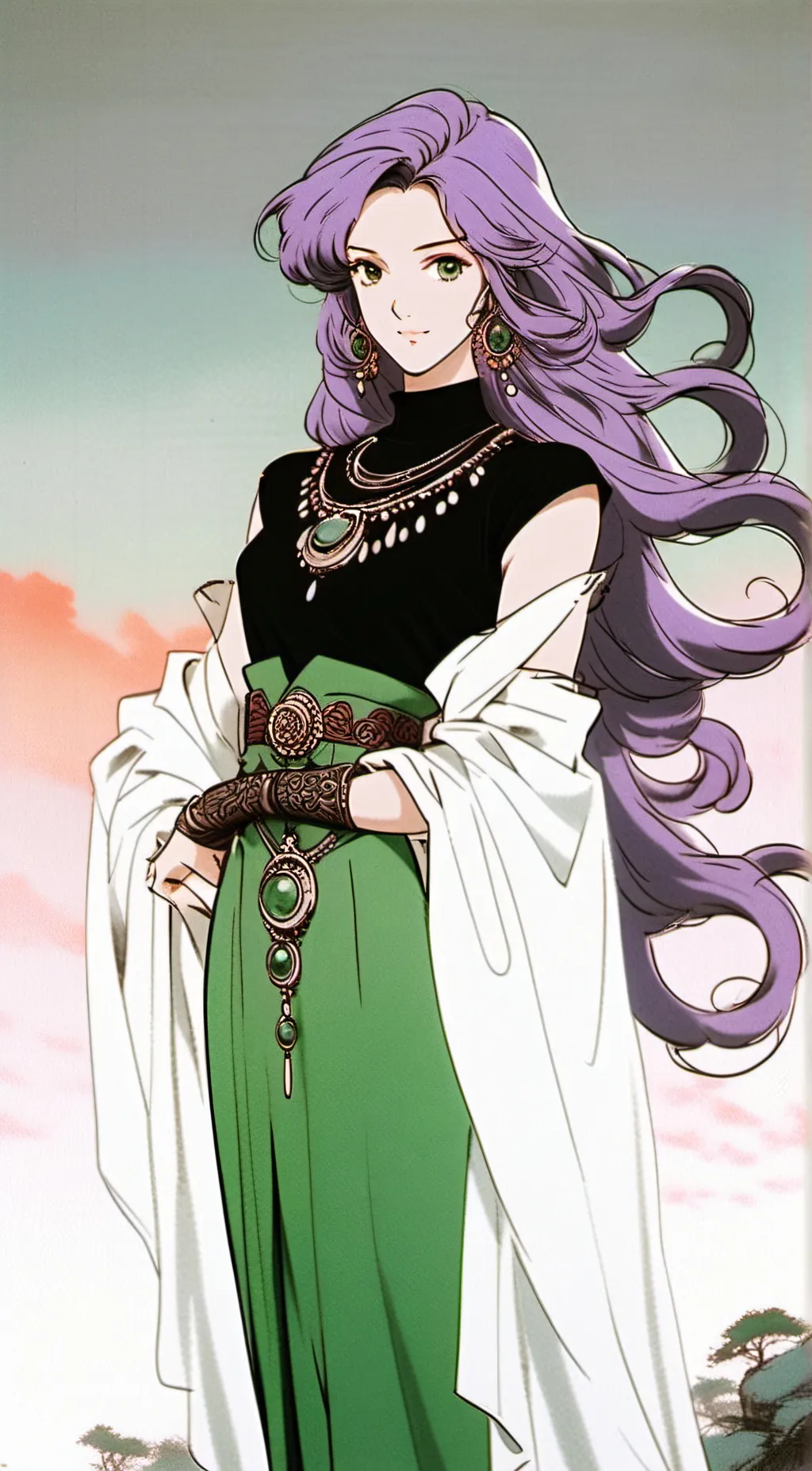 ai character: Violet Fae background