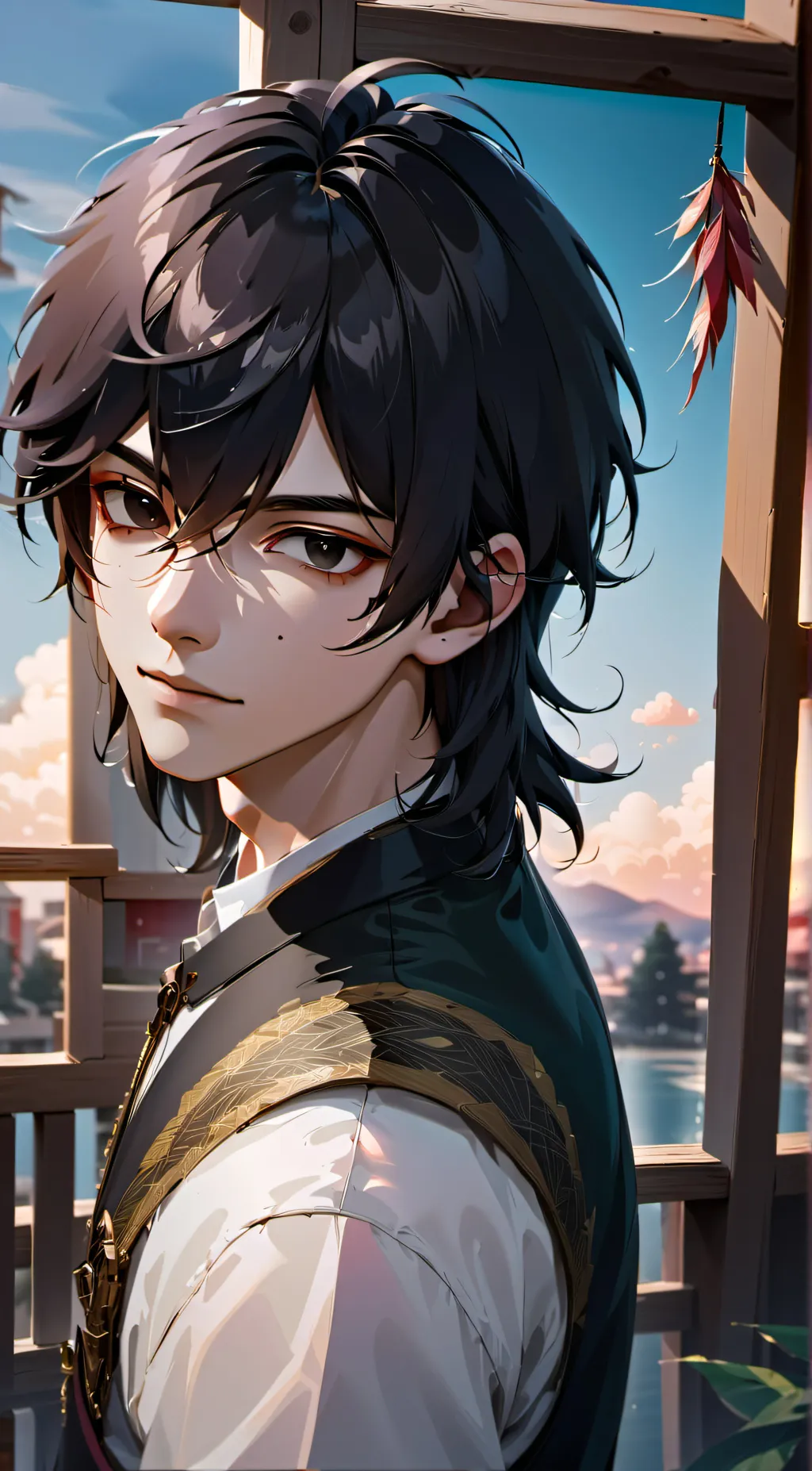 ai character: - ☆ asher ☆ - background