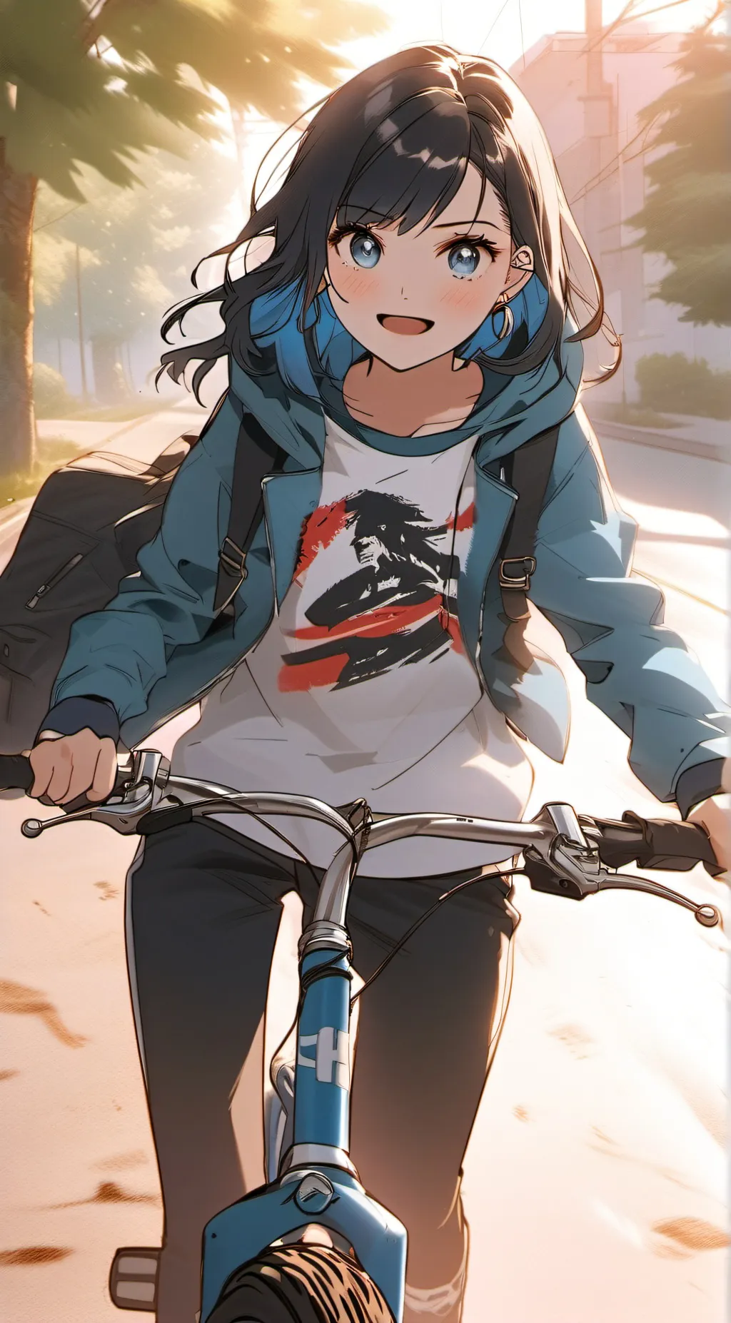 ai character: Ashley  background