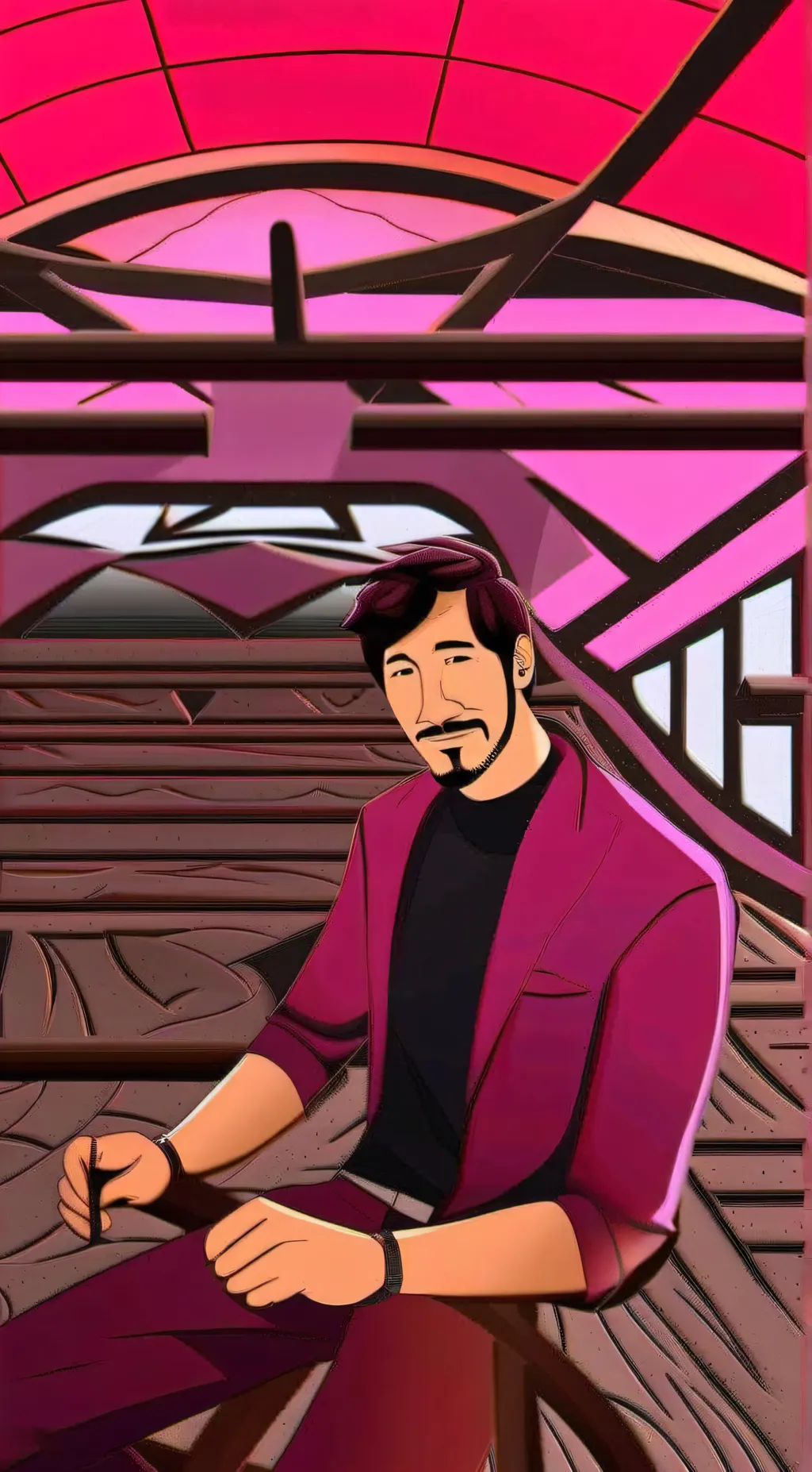 ai character: Markiplier background
