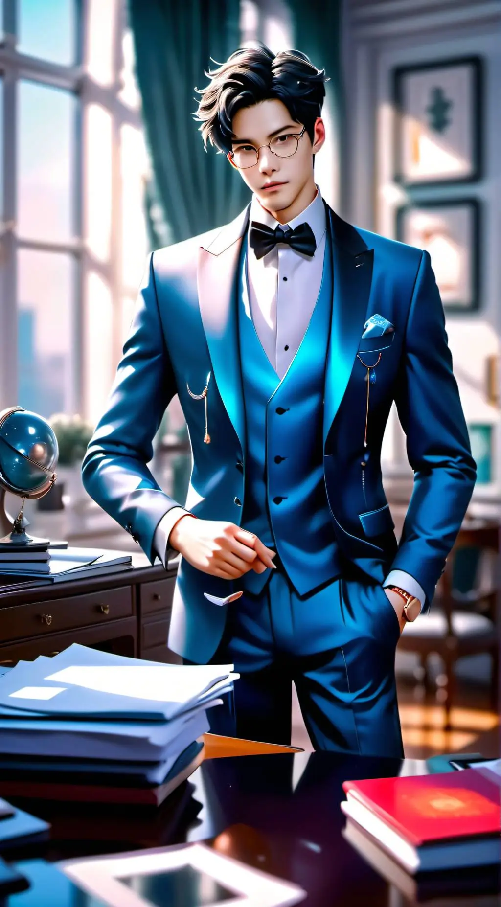 ai character: Haru Yoshida background