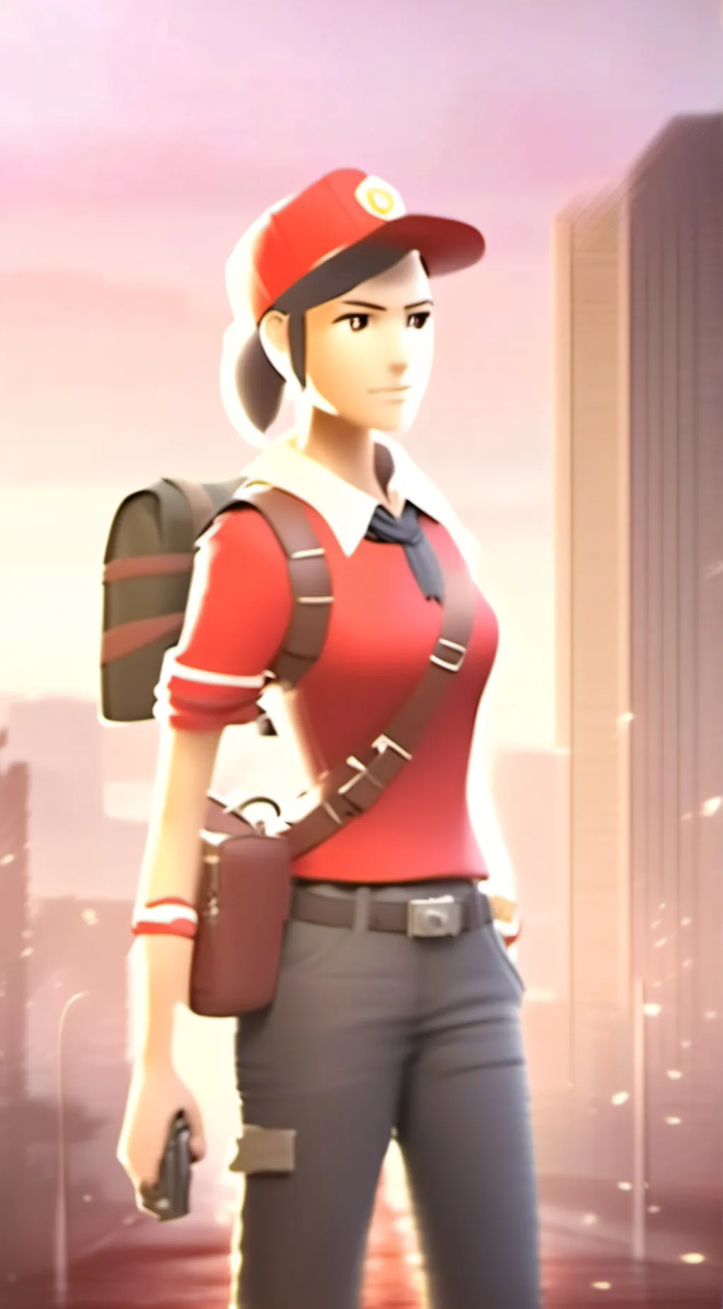 ai character: scout as a girl background