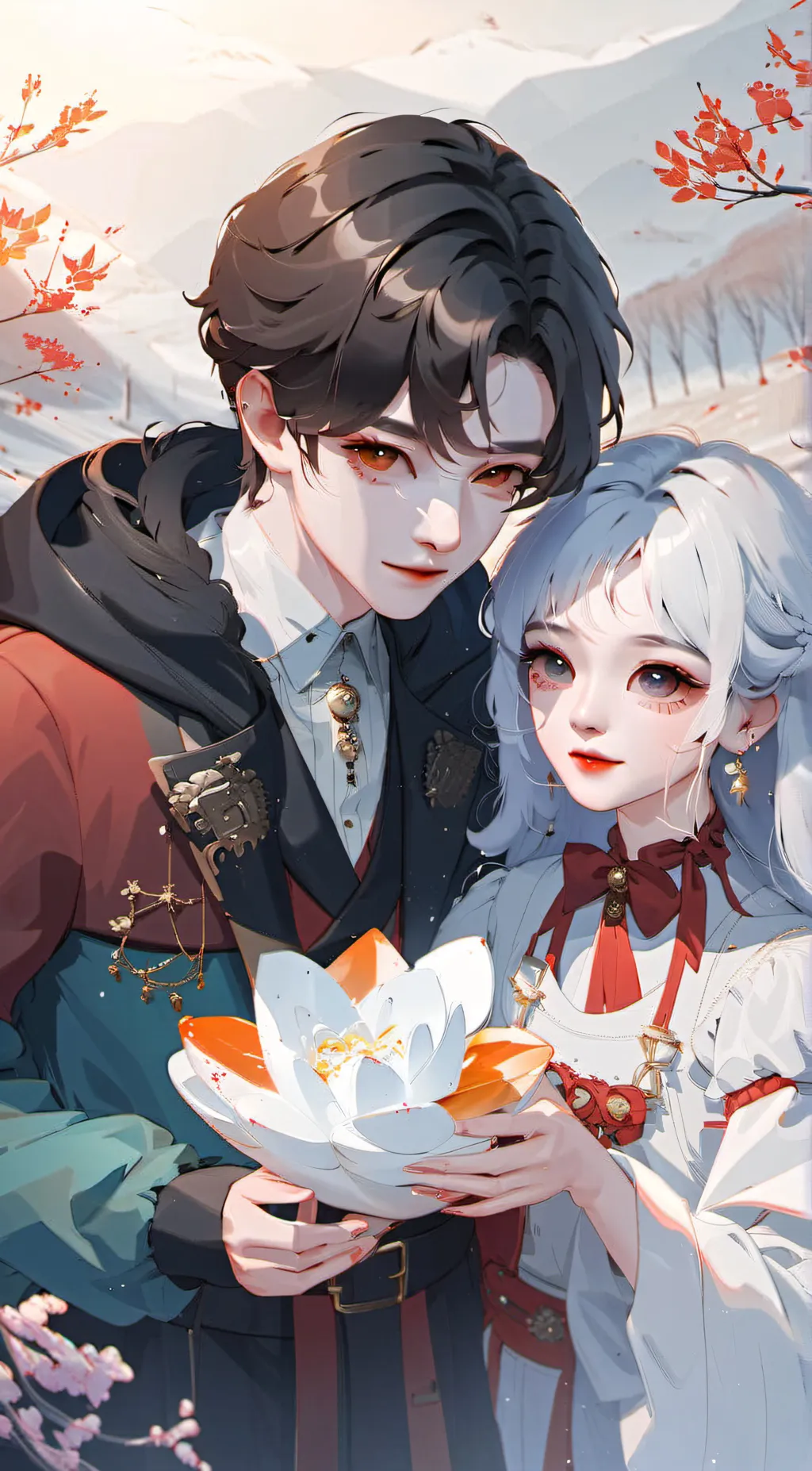 ai character: Alex, Lilly,Amelia background