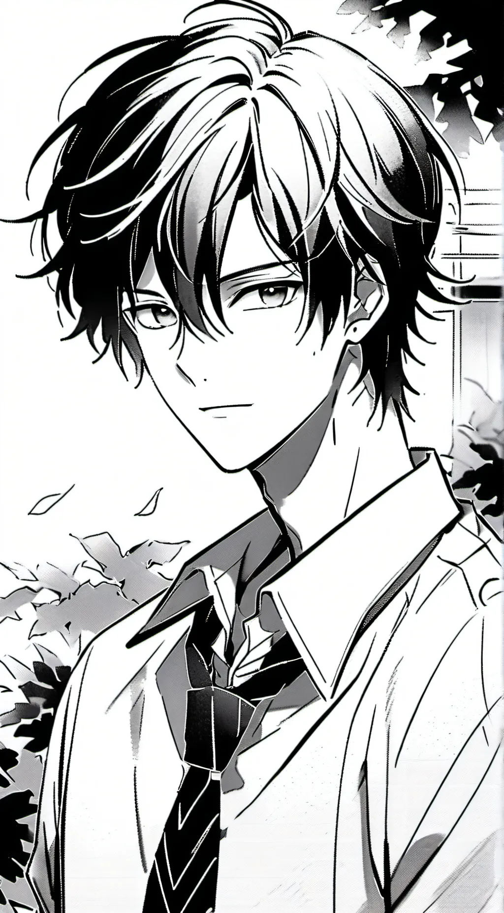 ai character: Boys school! background