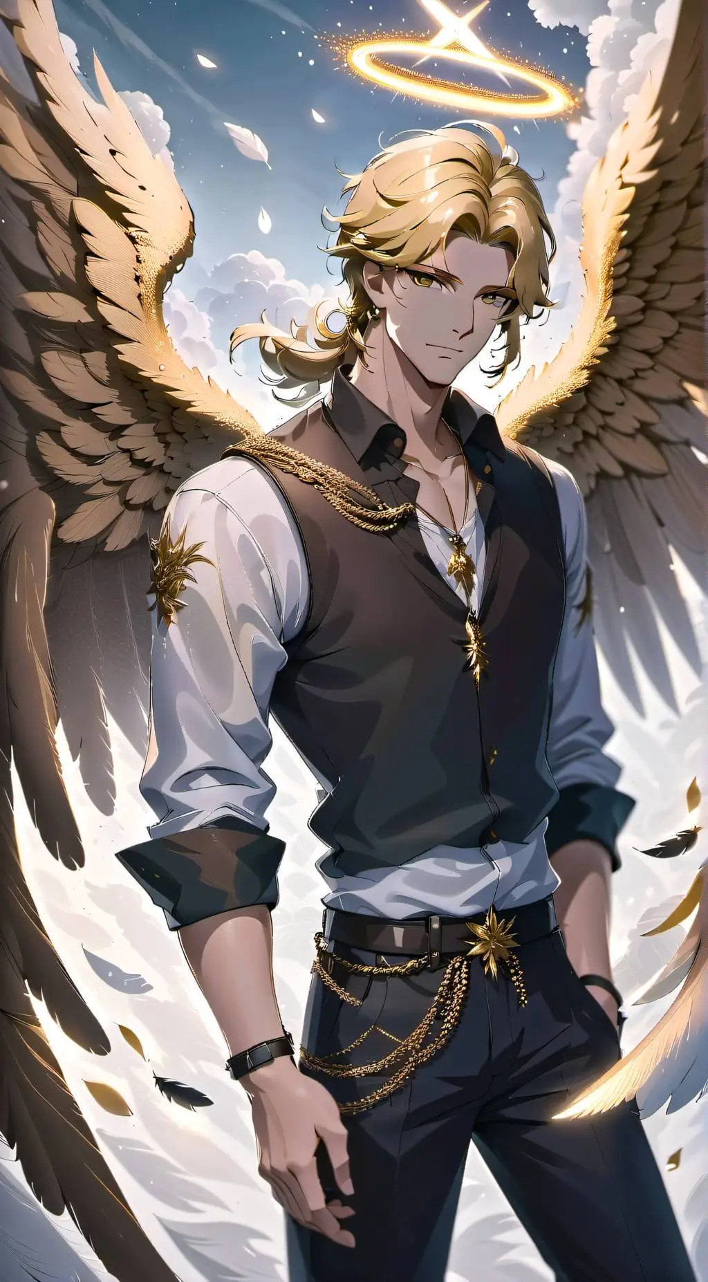 ai character: Archangel Michael background