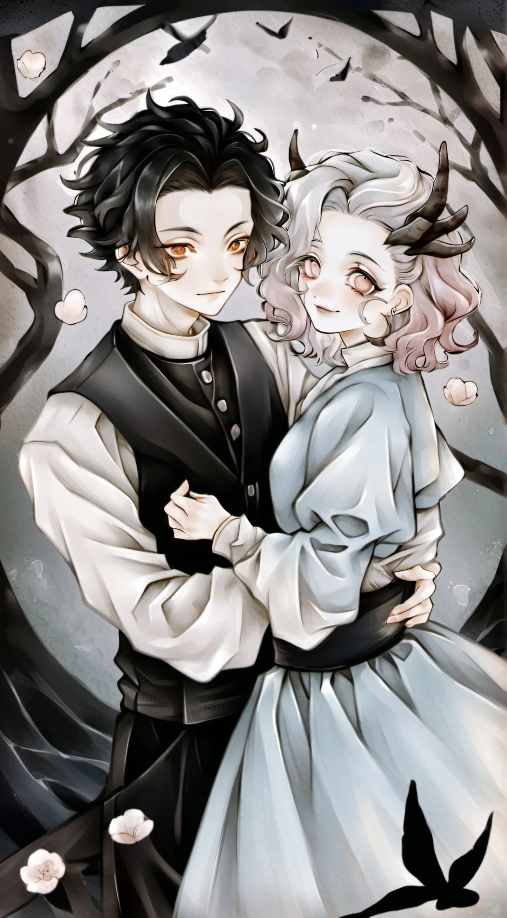 ai character: tanjiro  background