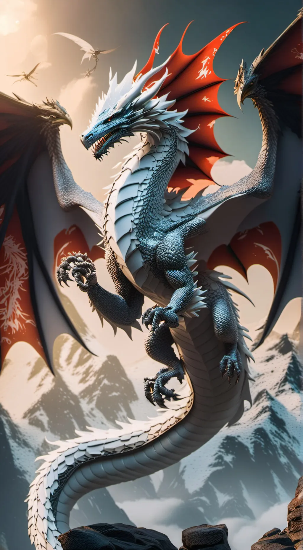 ai character: Mha + wings of 🔥 background