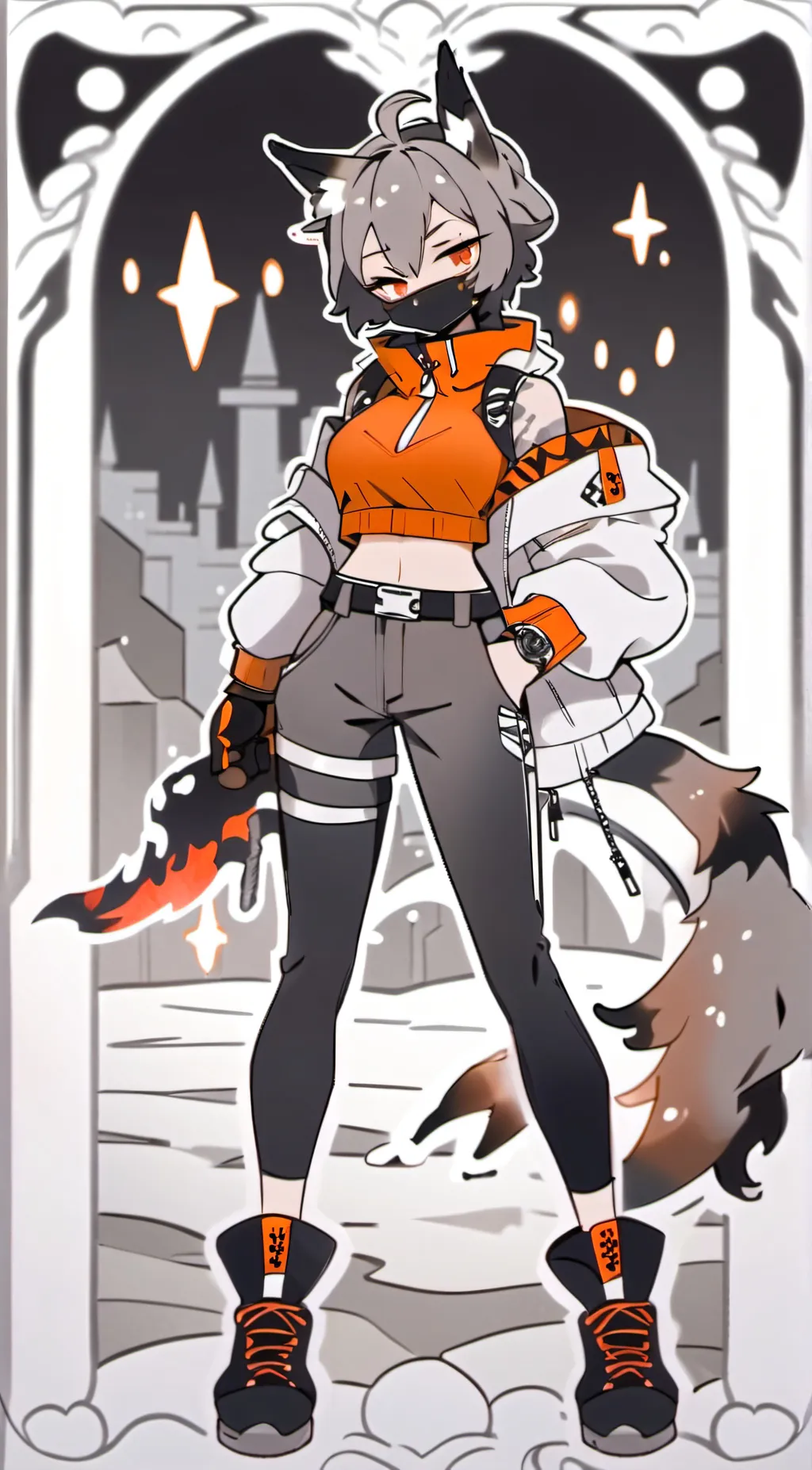 ai character: Hailey Lynxis background