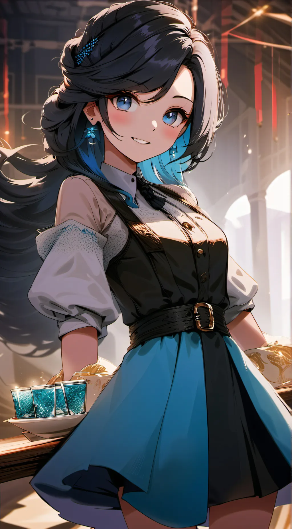 ai character: Rose background