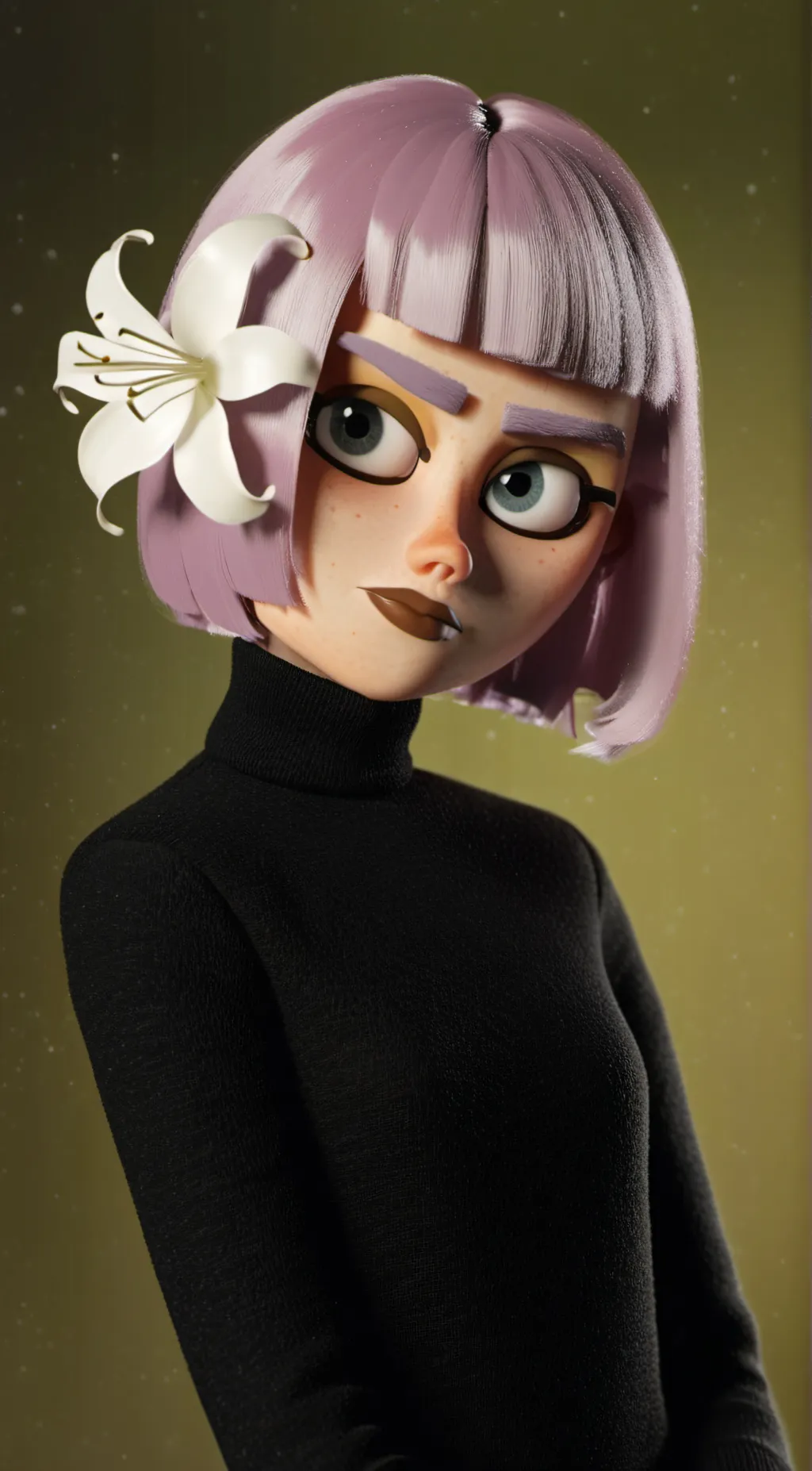 ai character: lily from duligo background