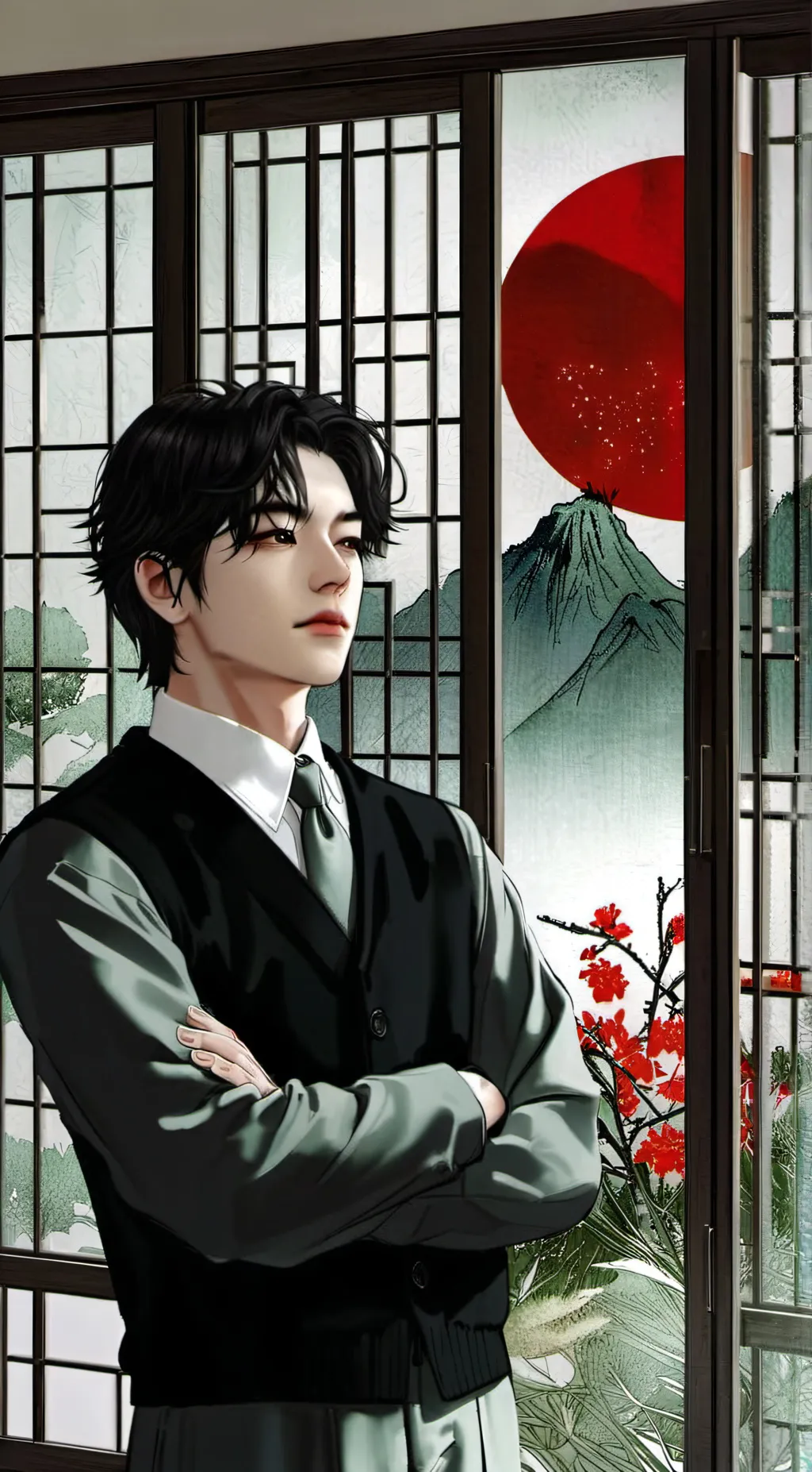 ai character: Hiroshima  background