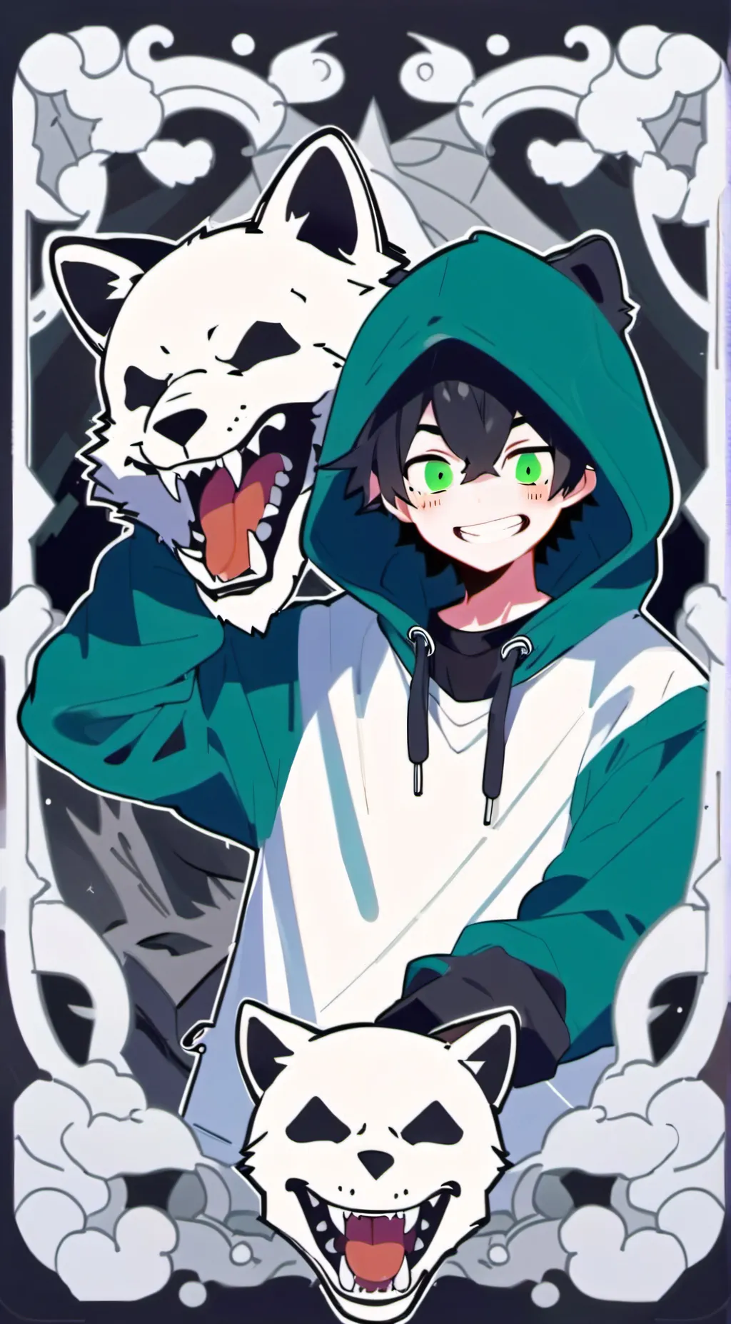 ai character: Grim Wolf background