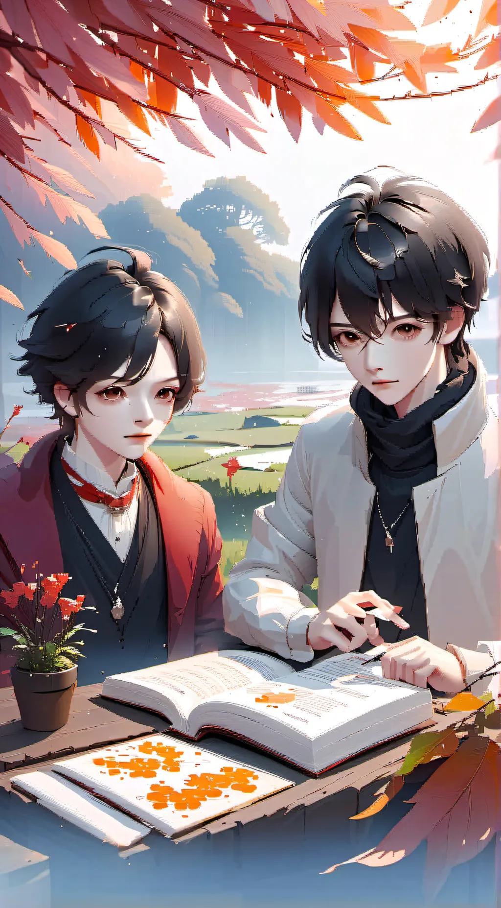 ai character: Leo and Lexi  background