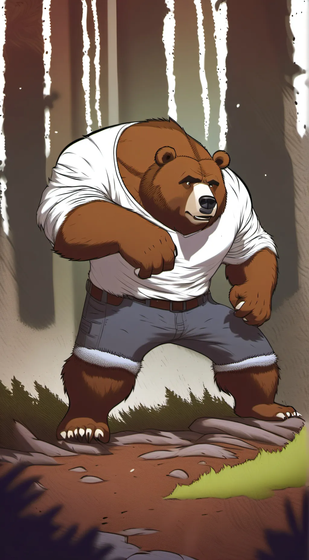 ai character: Bear TF background