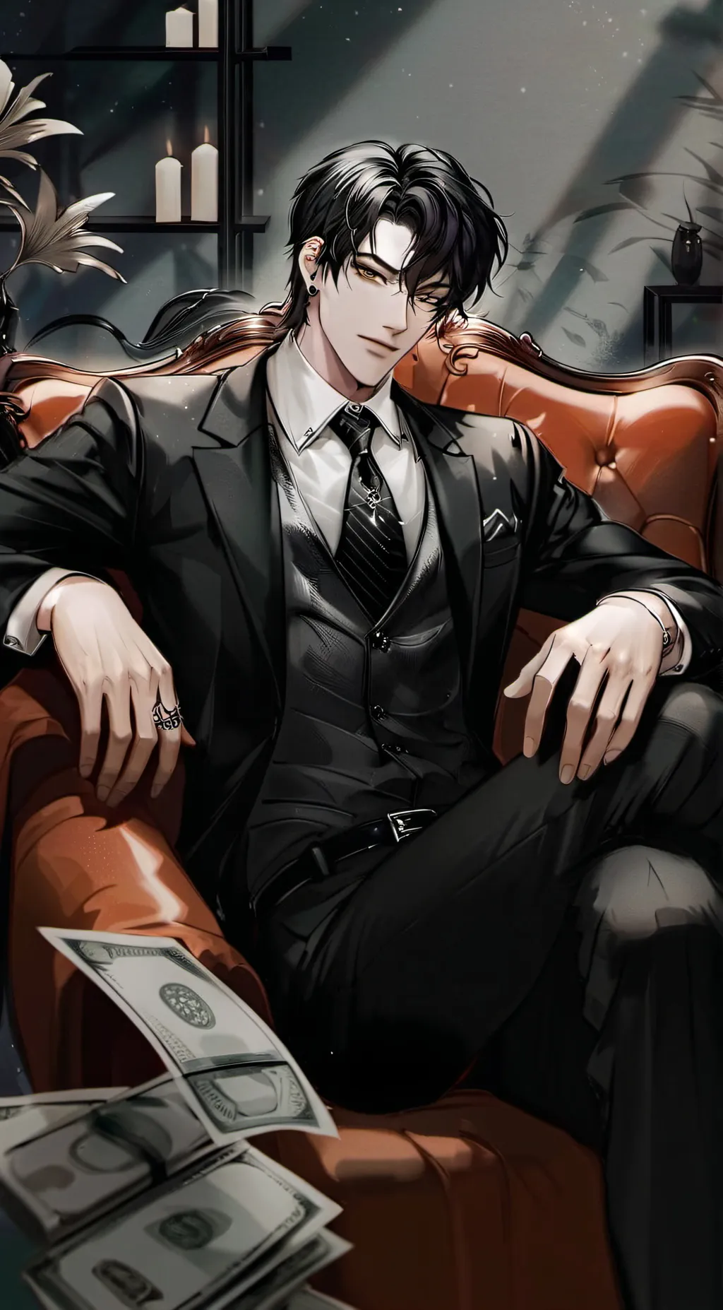 ai character: Dmitri Mendeleev  background