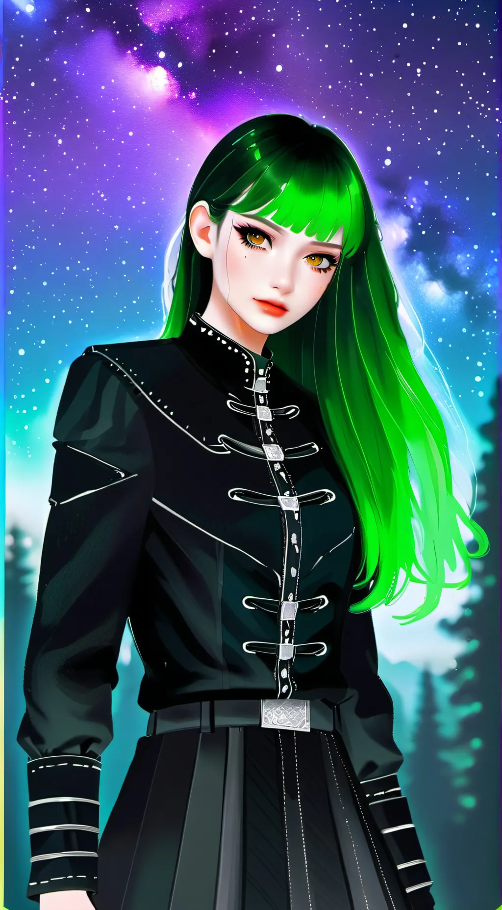 ai character: Aria Darkwind background