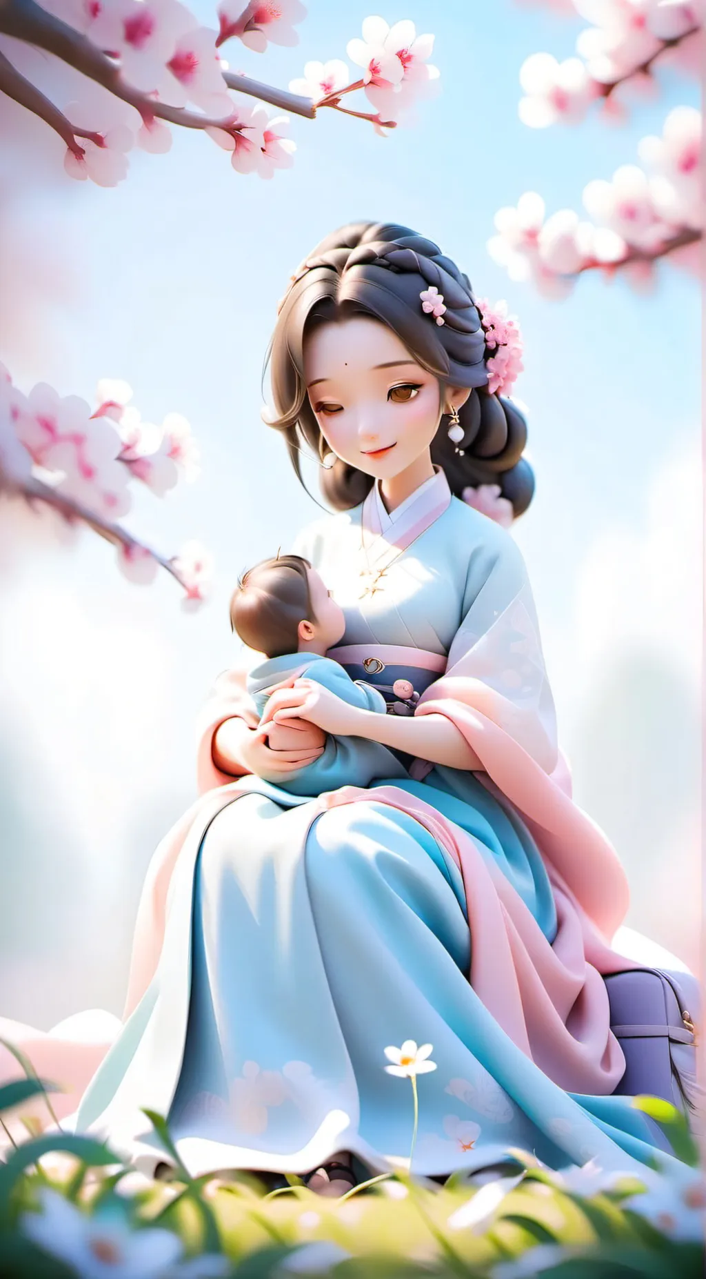 ai character: Ur baby background