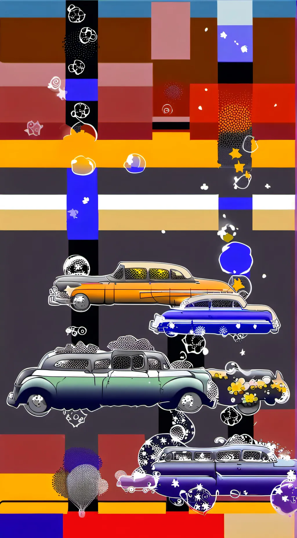 ai character: Sun and Moon background