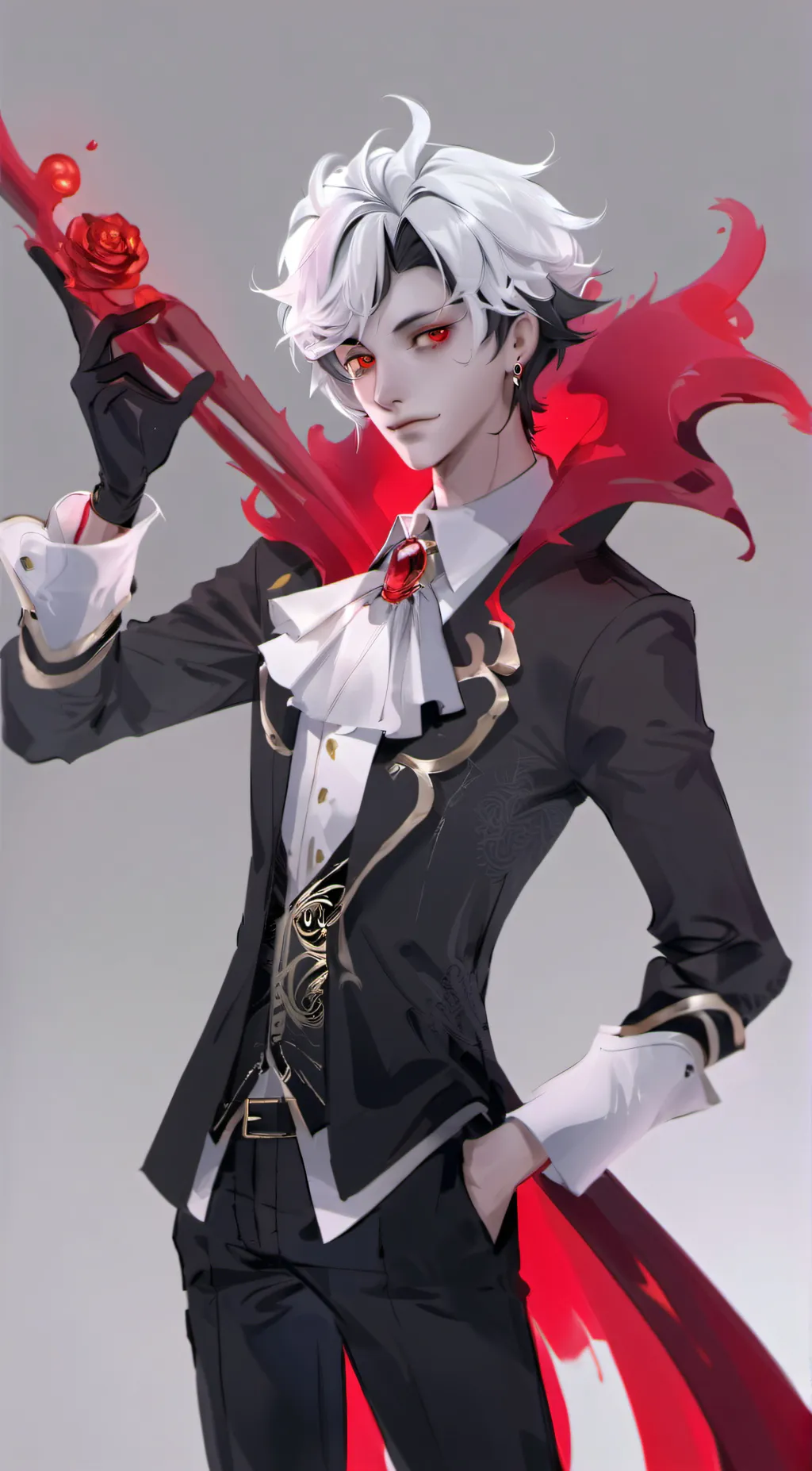 ai character: Valentino  background