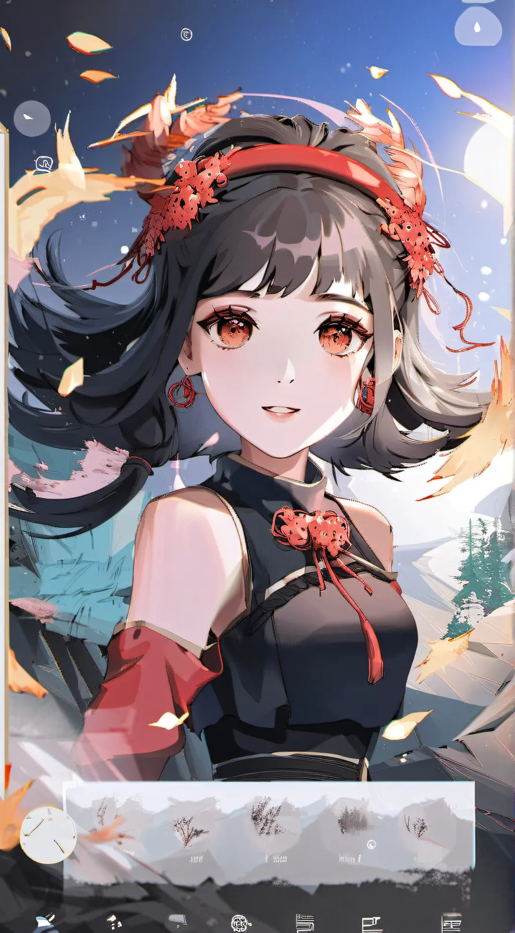 ai character: poppy background